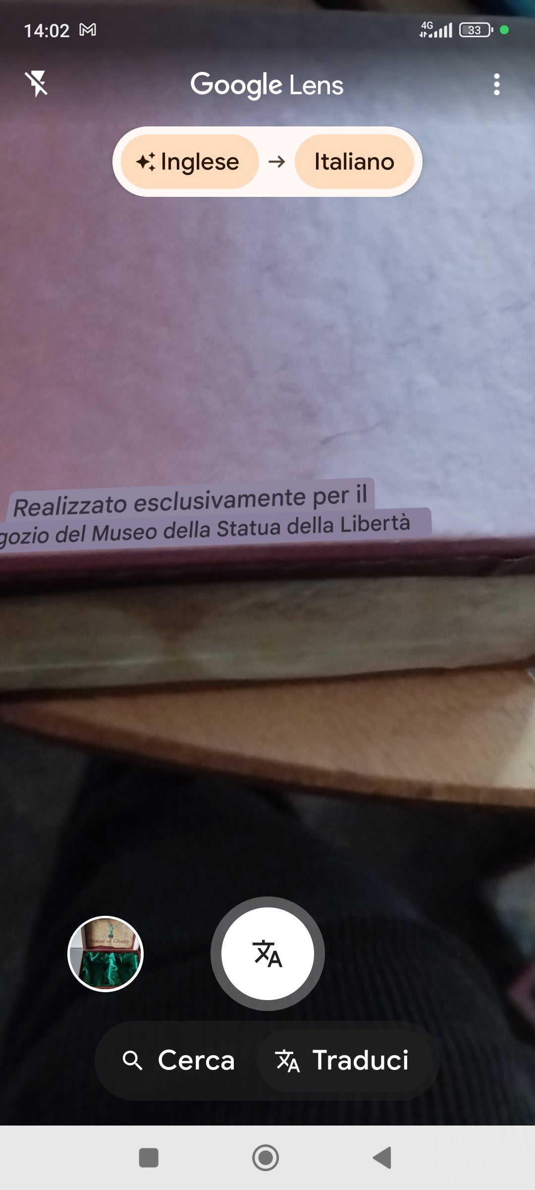 Statua Della Libertà Souvenir Set 2 Bicchierini in vetro