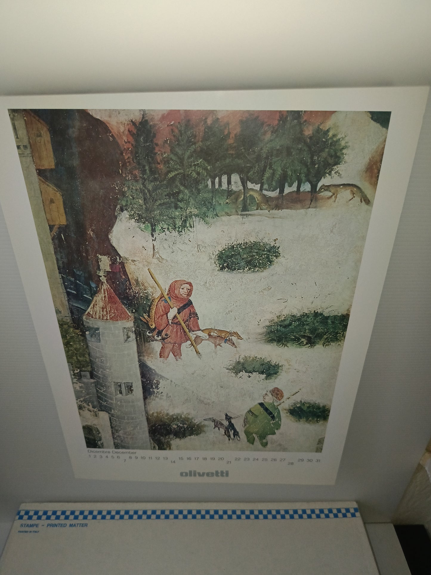 Olivetti Calendario 1975 il ciclo dei mesi a Trento