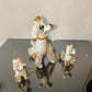 Soprammobile cagnolini barboncini in ceramica anni 50