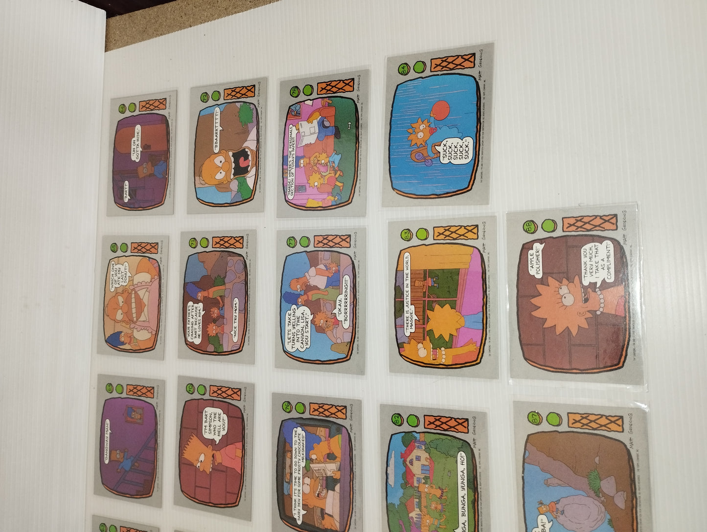 The Simpson Collezione Card Toops
Set 88 + 22 Cards
Anno 1990