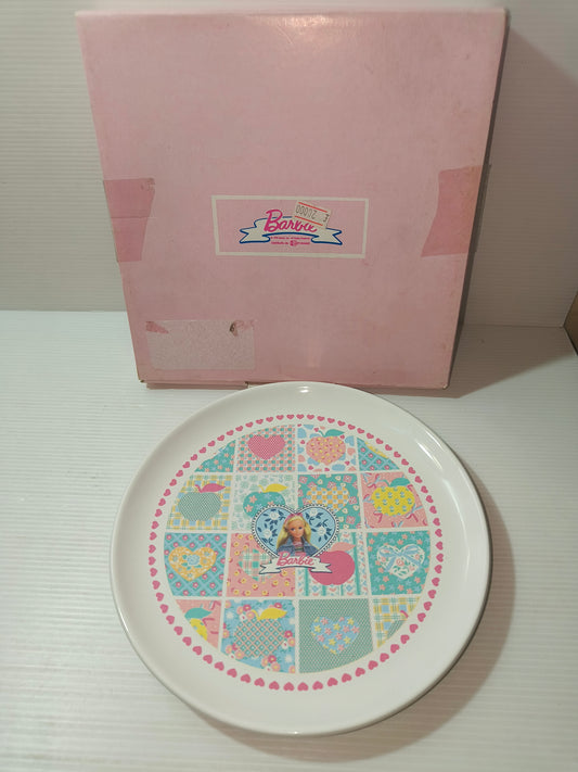 Piatto Barbie in ceramica anni 90