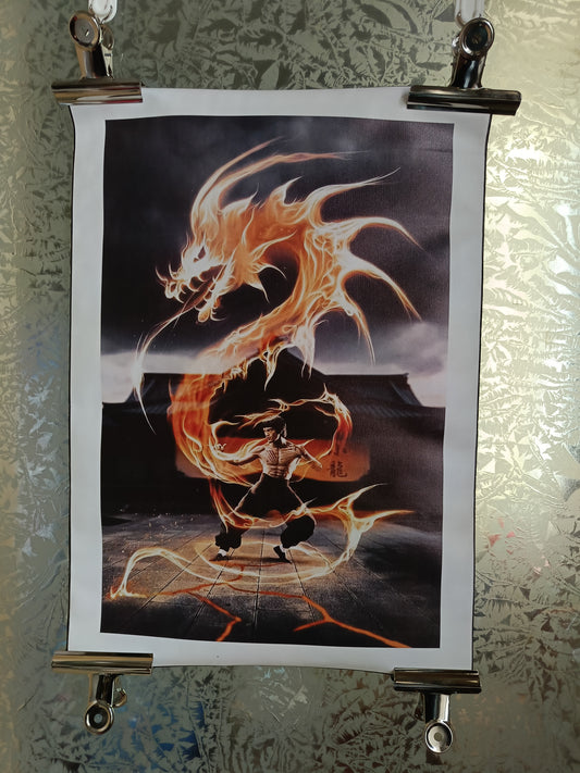 Stampa Su Tela Bruce Lee
Misure 51 x 36 Cm