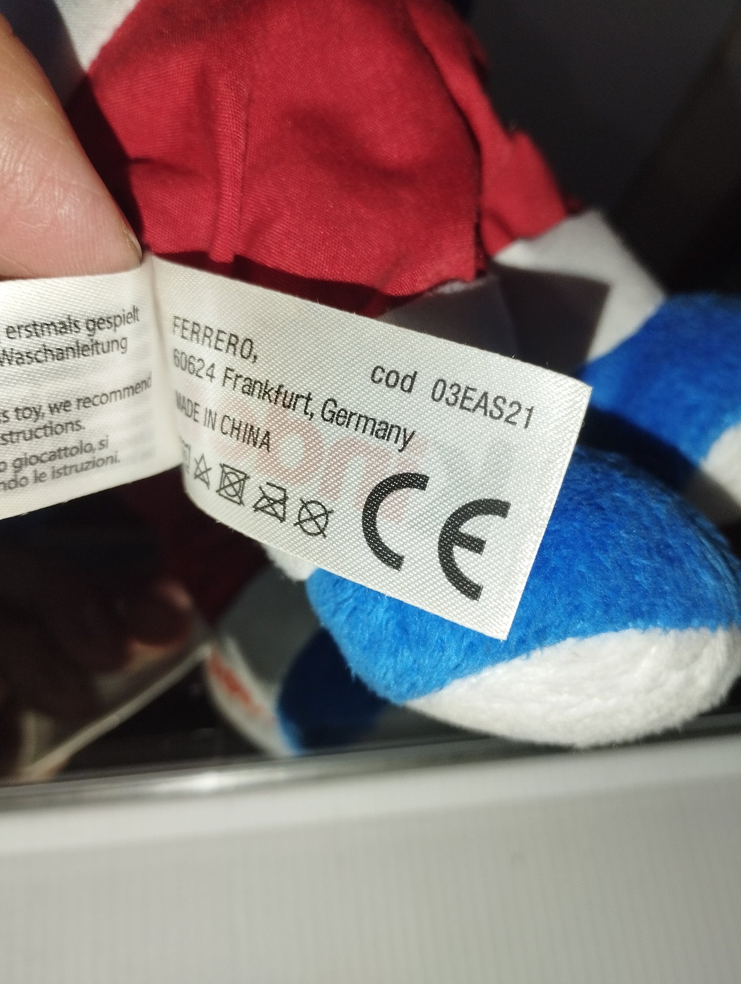 Peluche Coniglio Kinder Ferrero