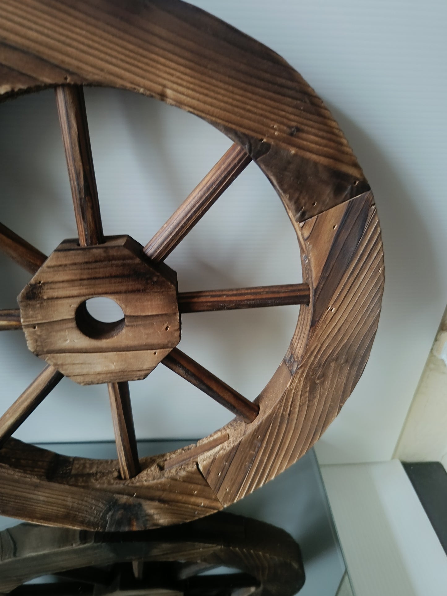 Ruota In Legno Decorativa Diametro 29,5 Cm