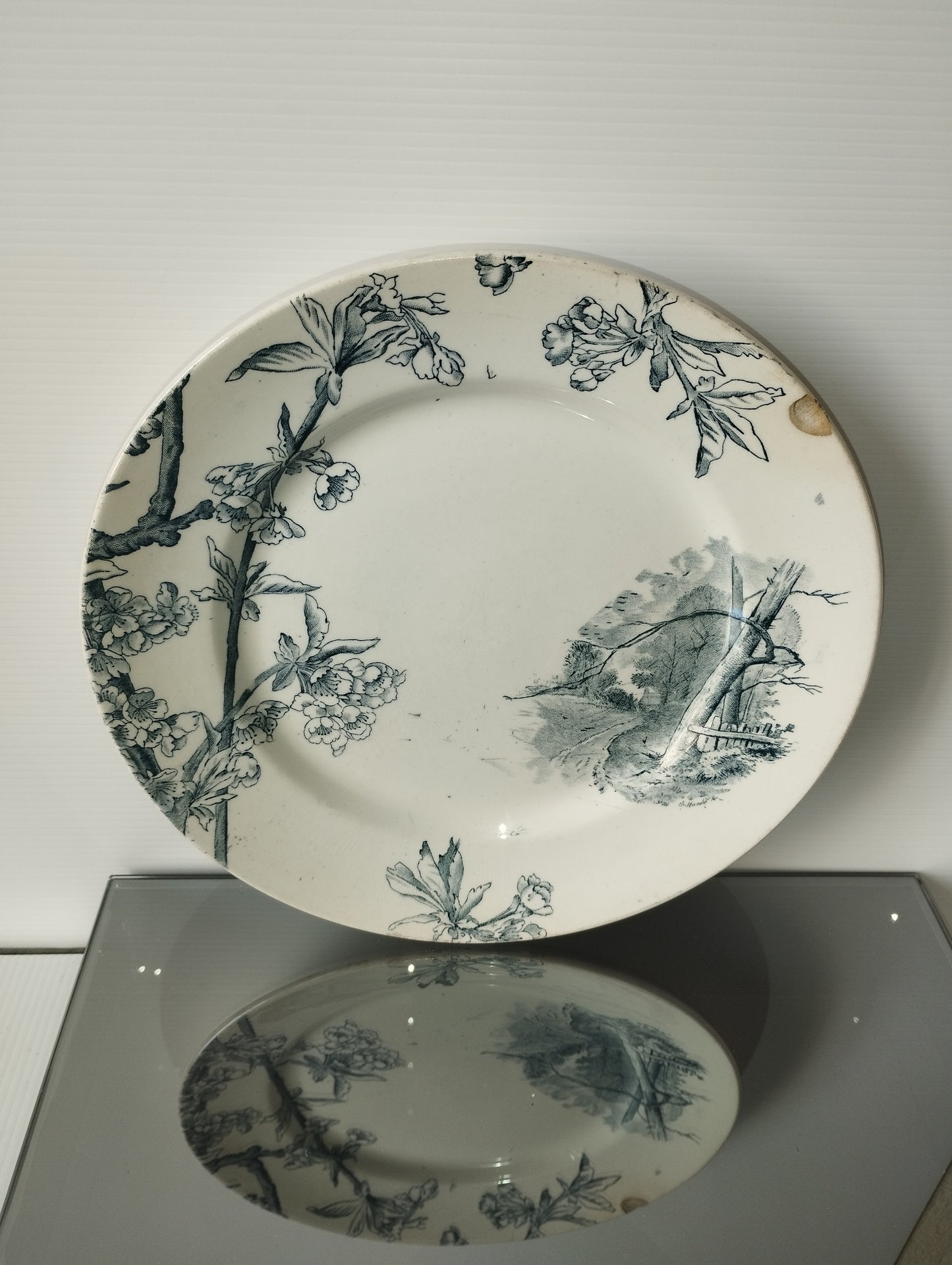 Antico Piatto In Ceramica Terre De Fer