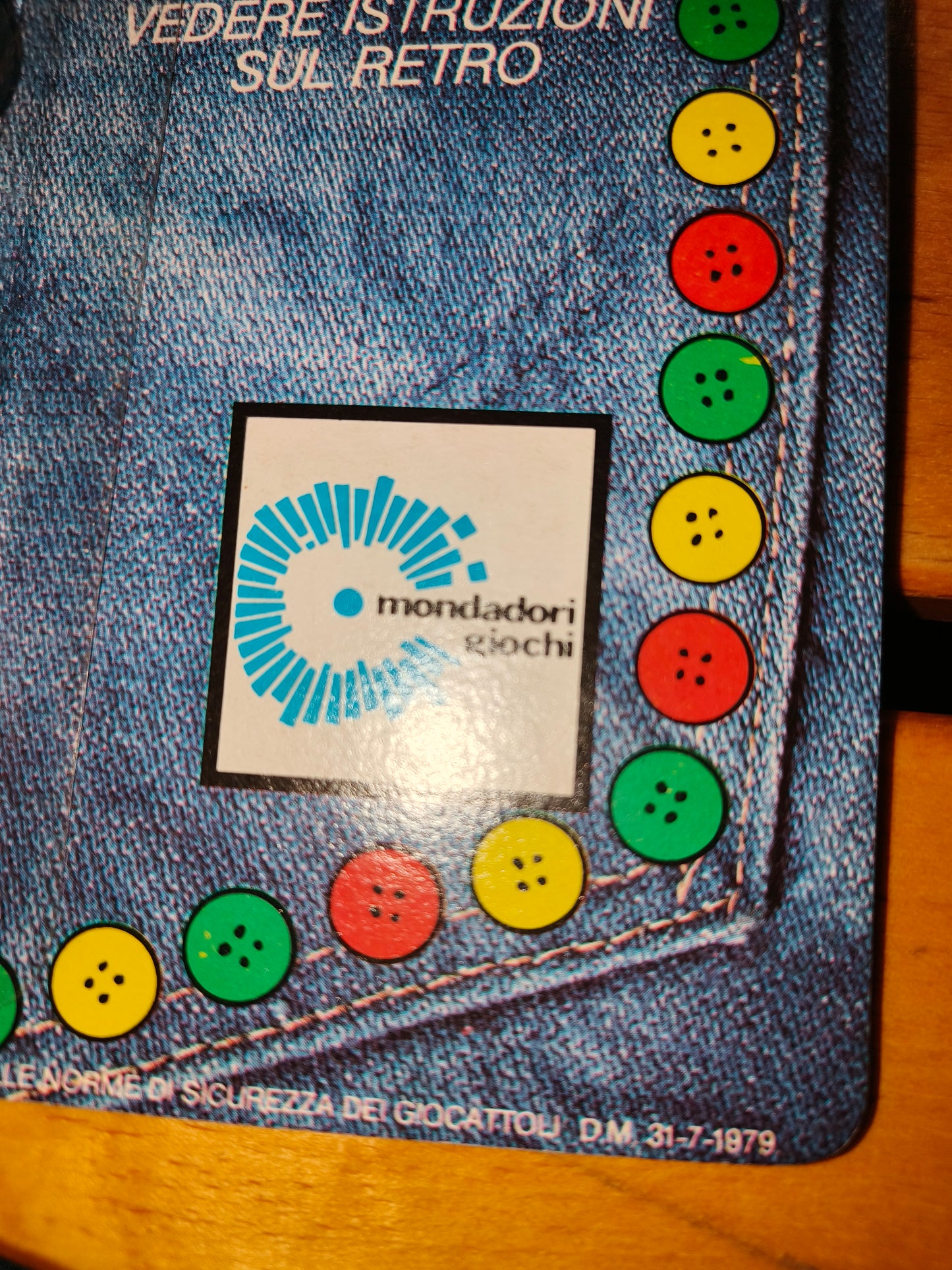 Gioco Tricky The Button Jeans, Mondadori Giochi anni 80