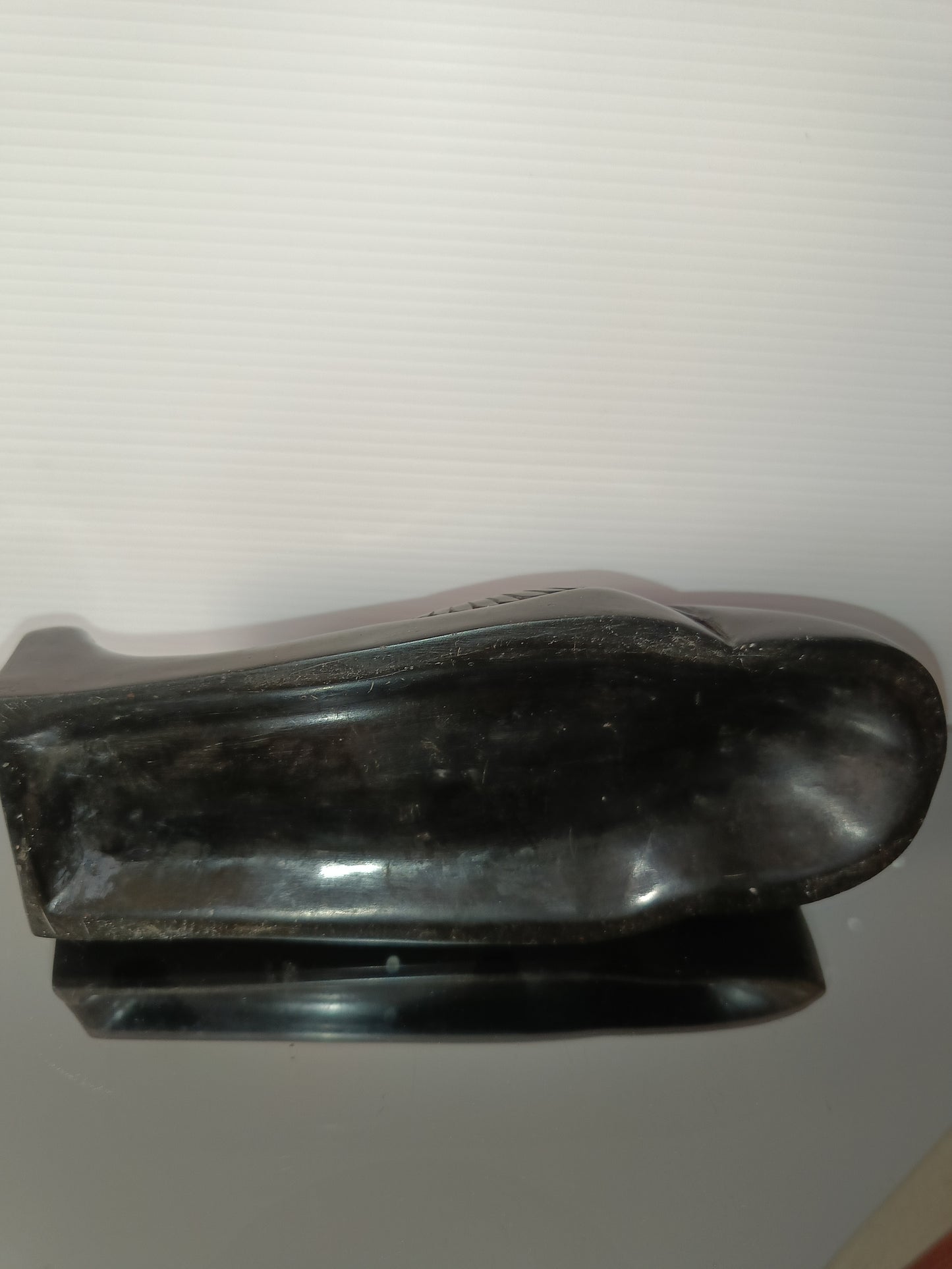 Statuetta Egizia In Pietra Nera Vintage