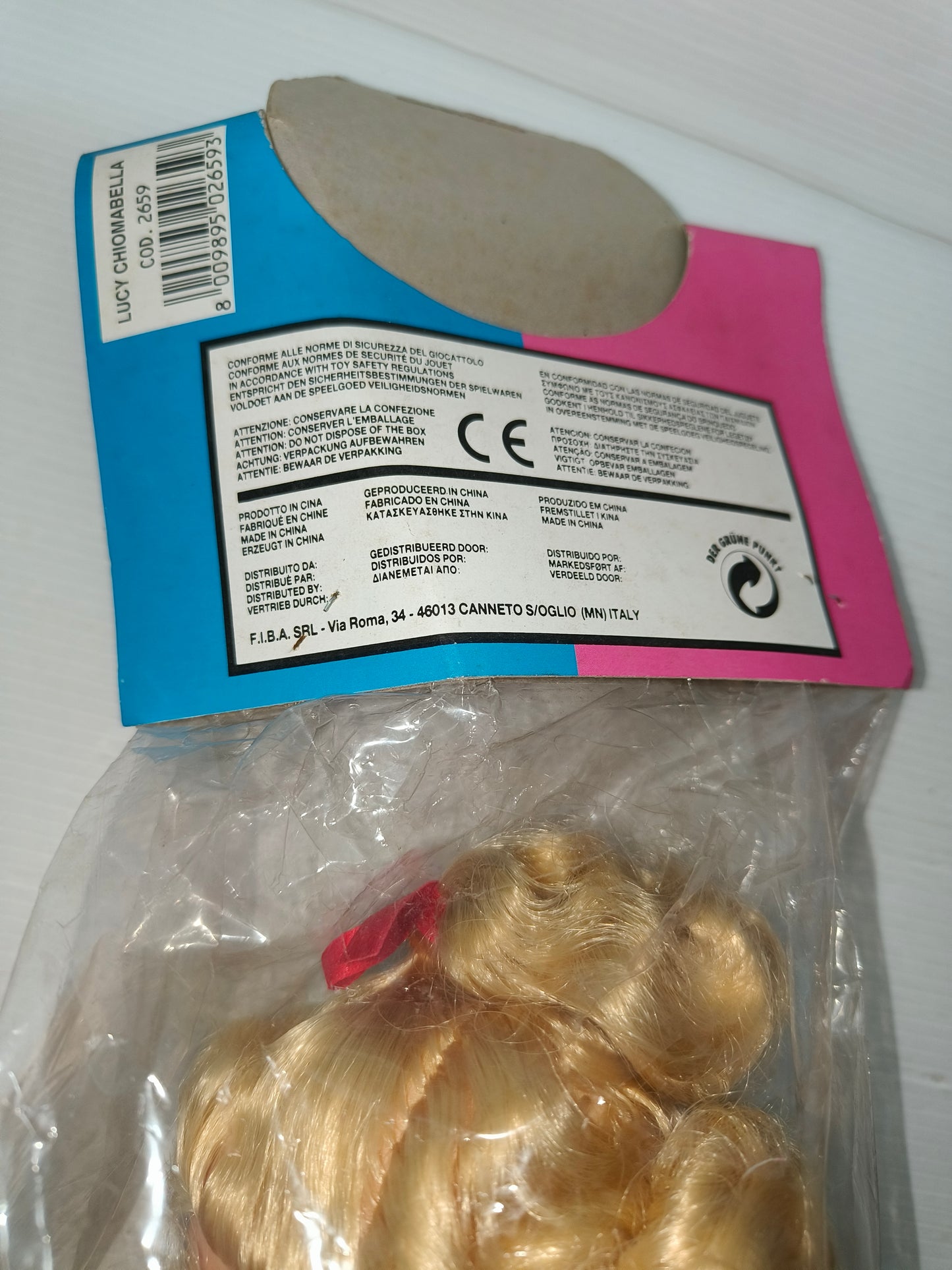 Bambola Lucy Bella Chioma vintage, Fiba LEGGI