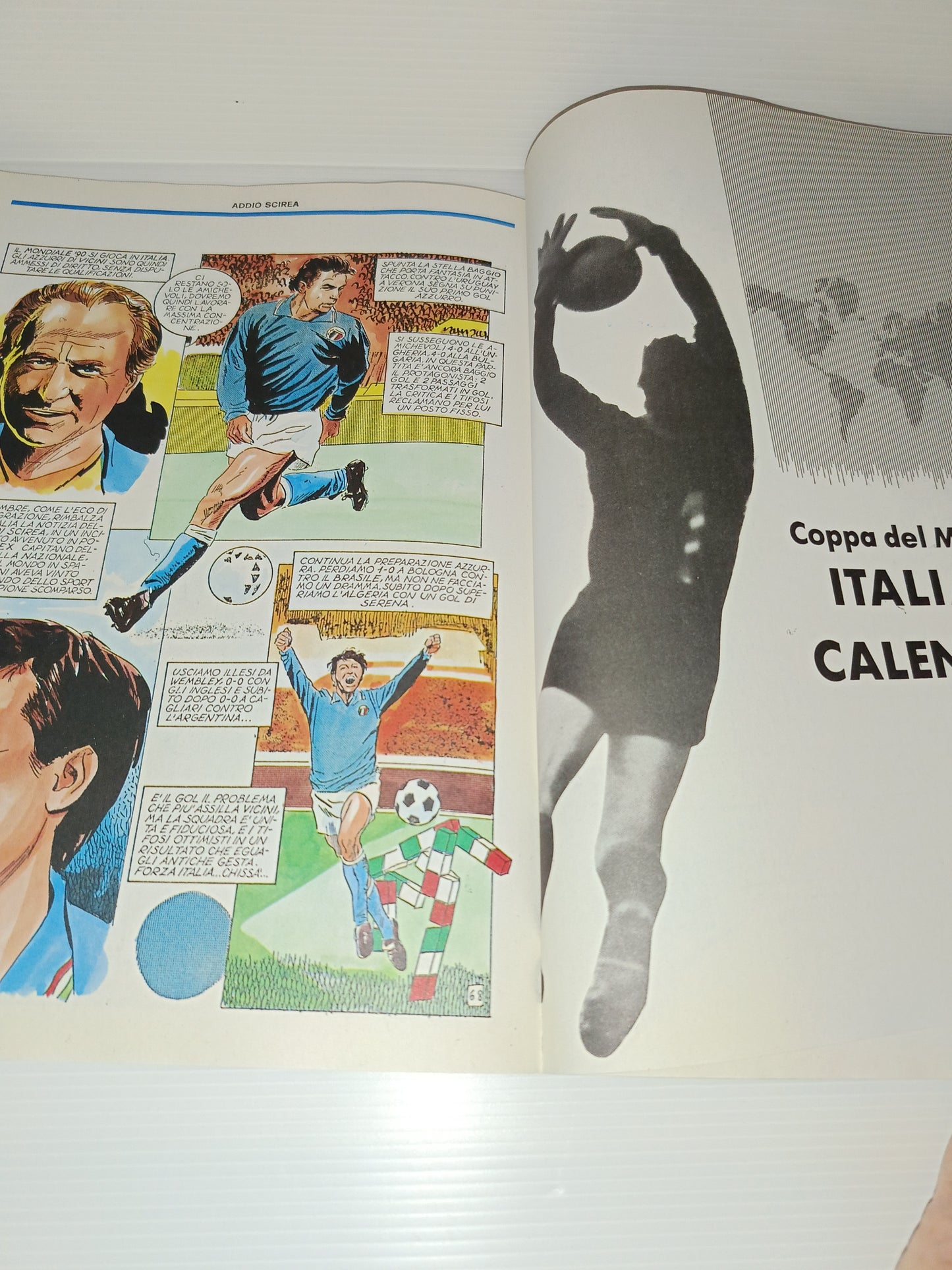 Azzurri Storia Nazionale Italiana a Fumetti Italia 90 INA Assitalia