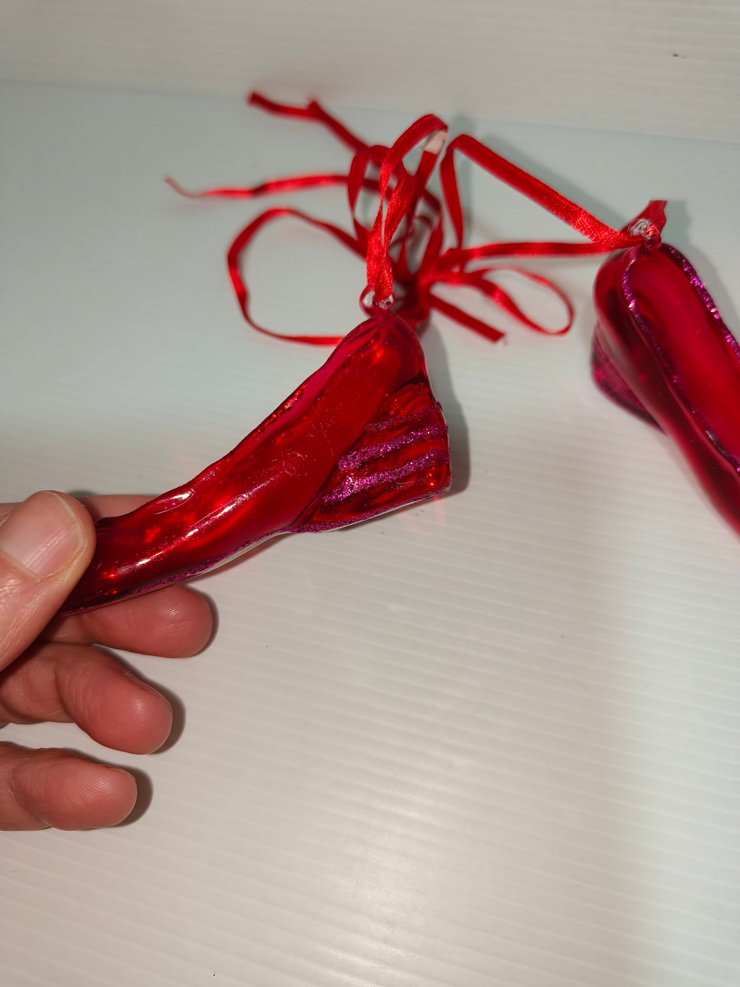 Ornamento vintage per albero di Natale in vetro