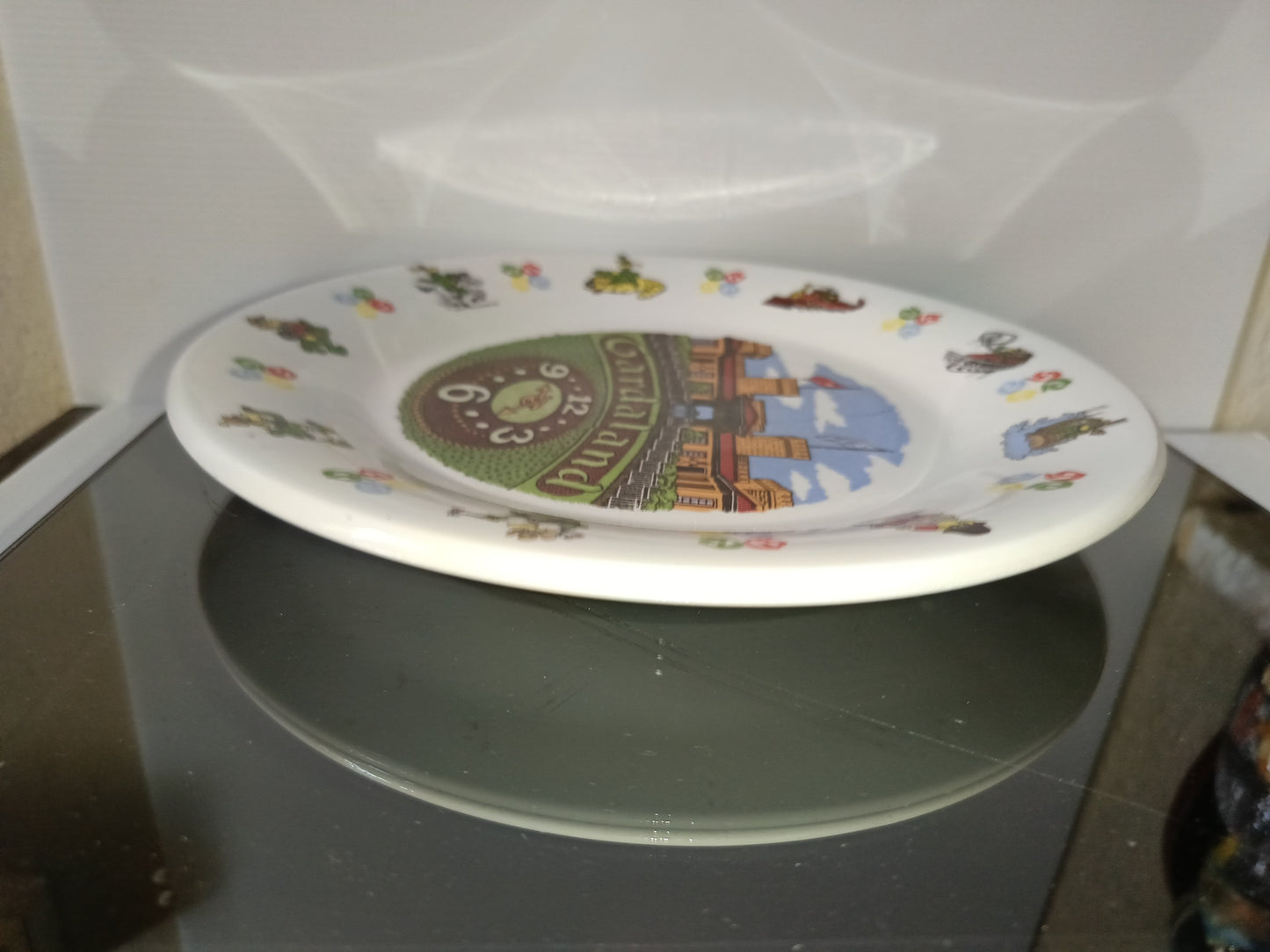 Gardaland Piatto Souvenir In Ceramica Vintage