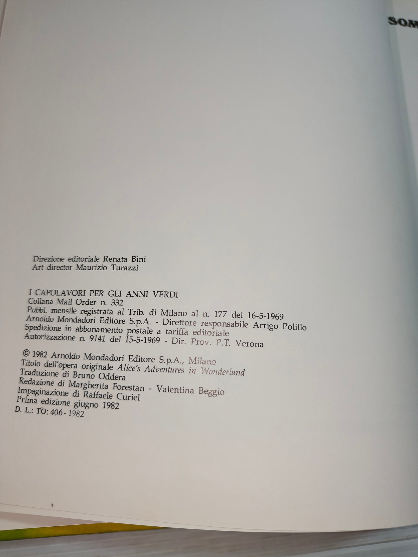 Libro Alice Nel Paese Delle Meraviglie, Mondadori 1982 LEGGI