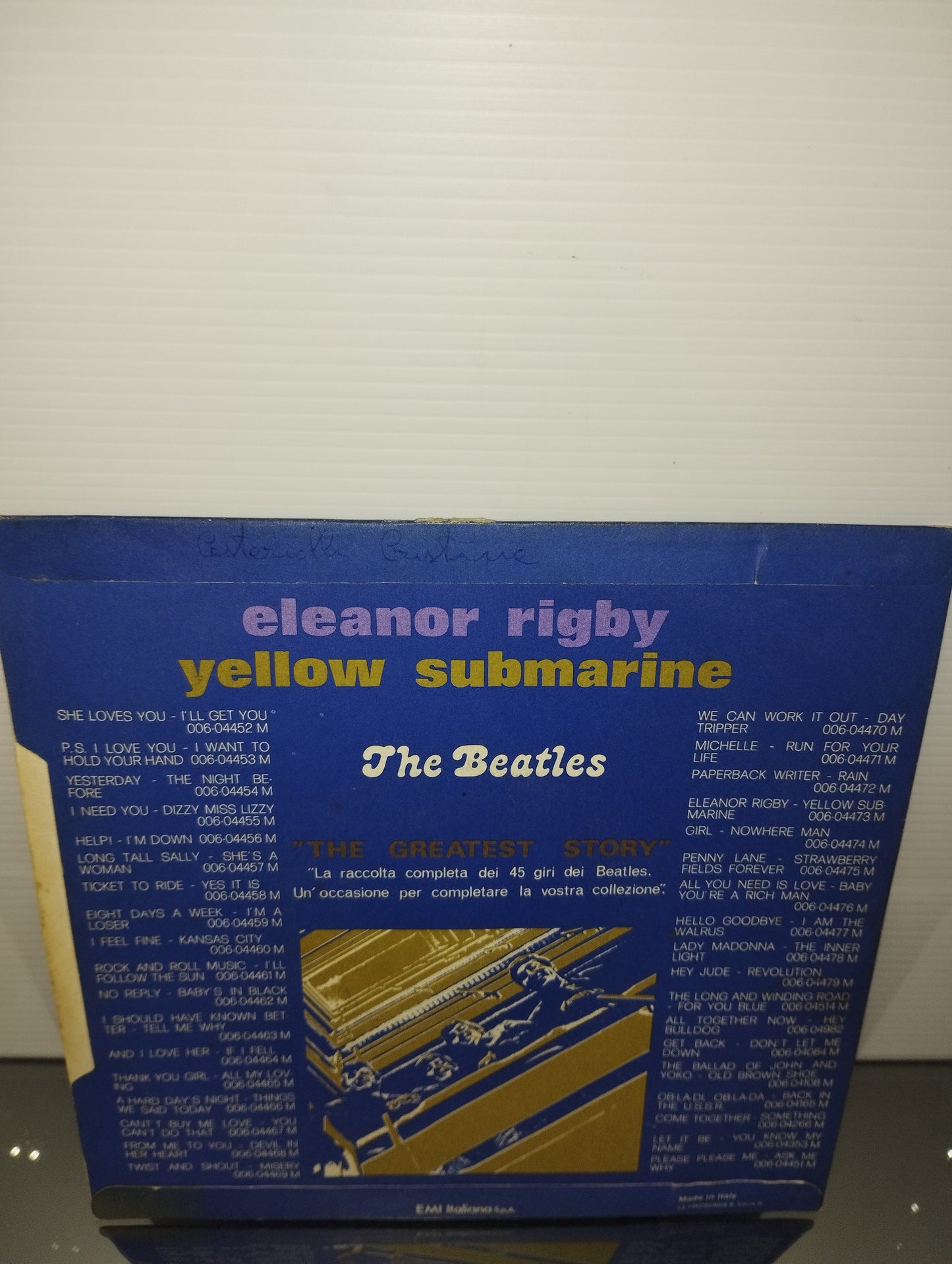 Eleanor Rigby/Yellow Submarine The Beatles 45 Giri Parlophone EMI Cod .3C 006-04473