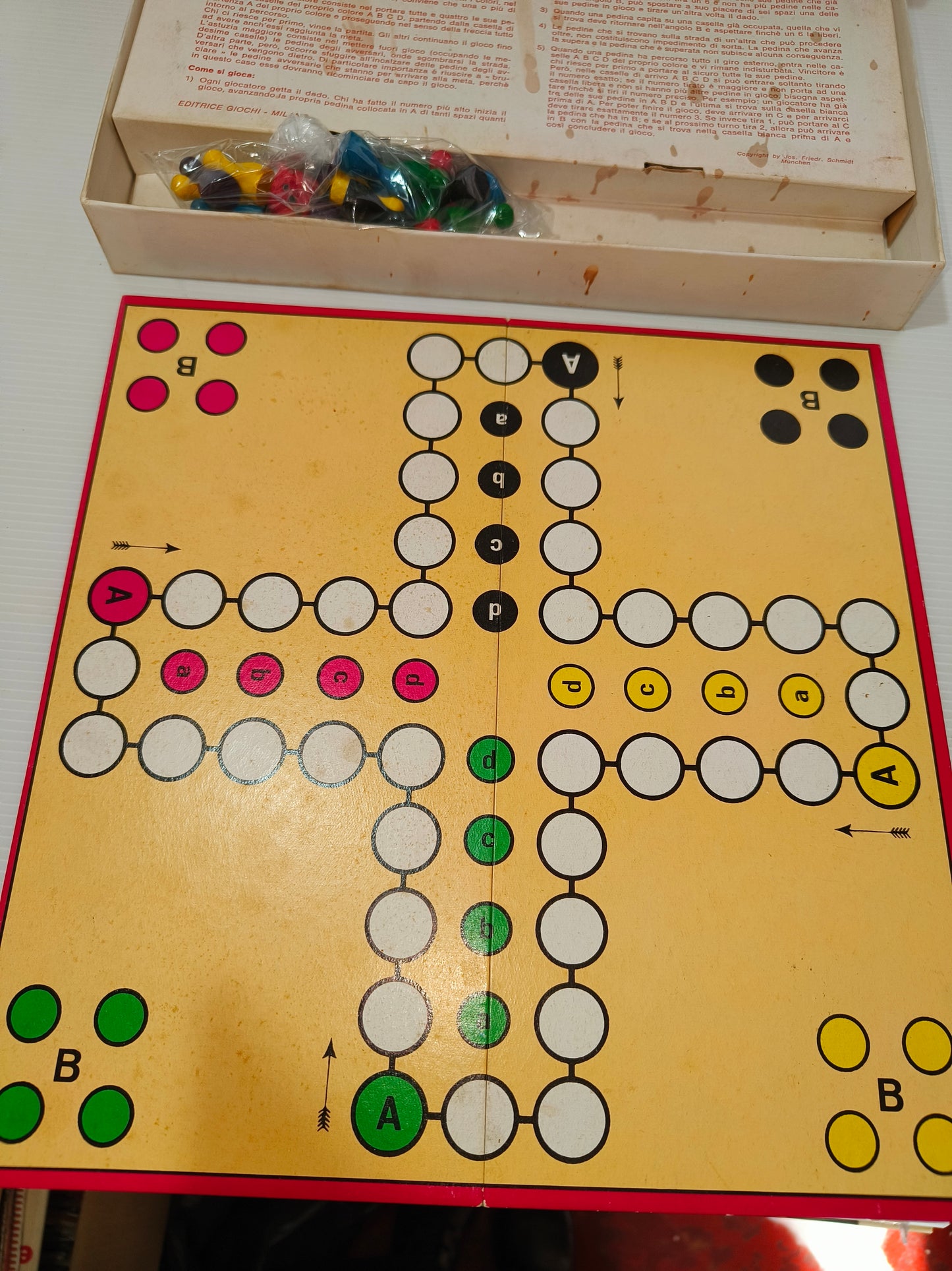 Gioco da tavolo Non T'arrabbiare, il gioco del buonumore anni 70-80