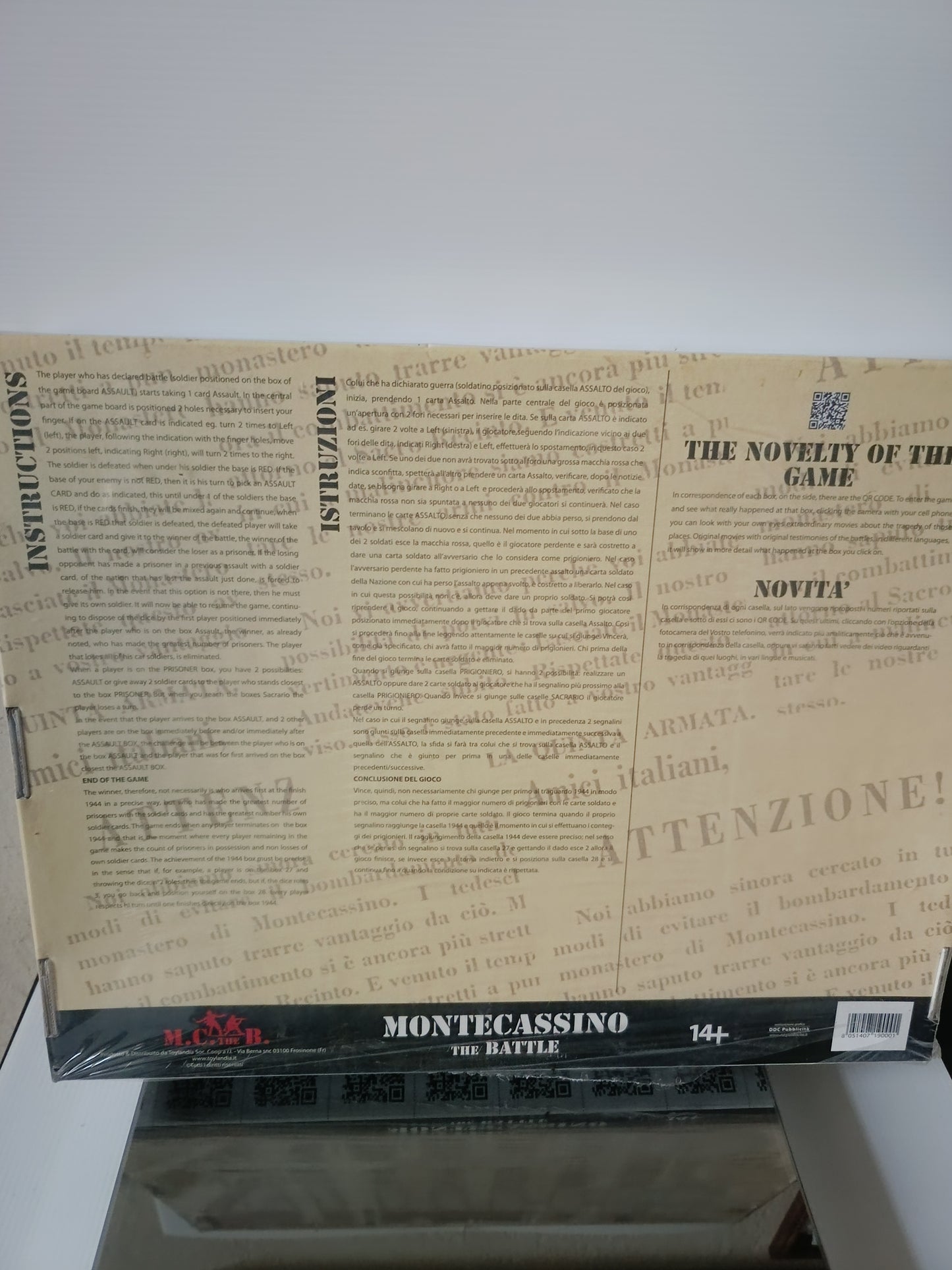Montecassino The Battle Gioco Da Tavolo sigillato