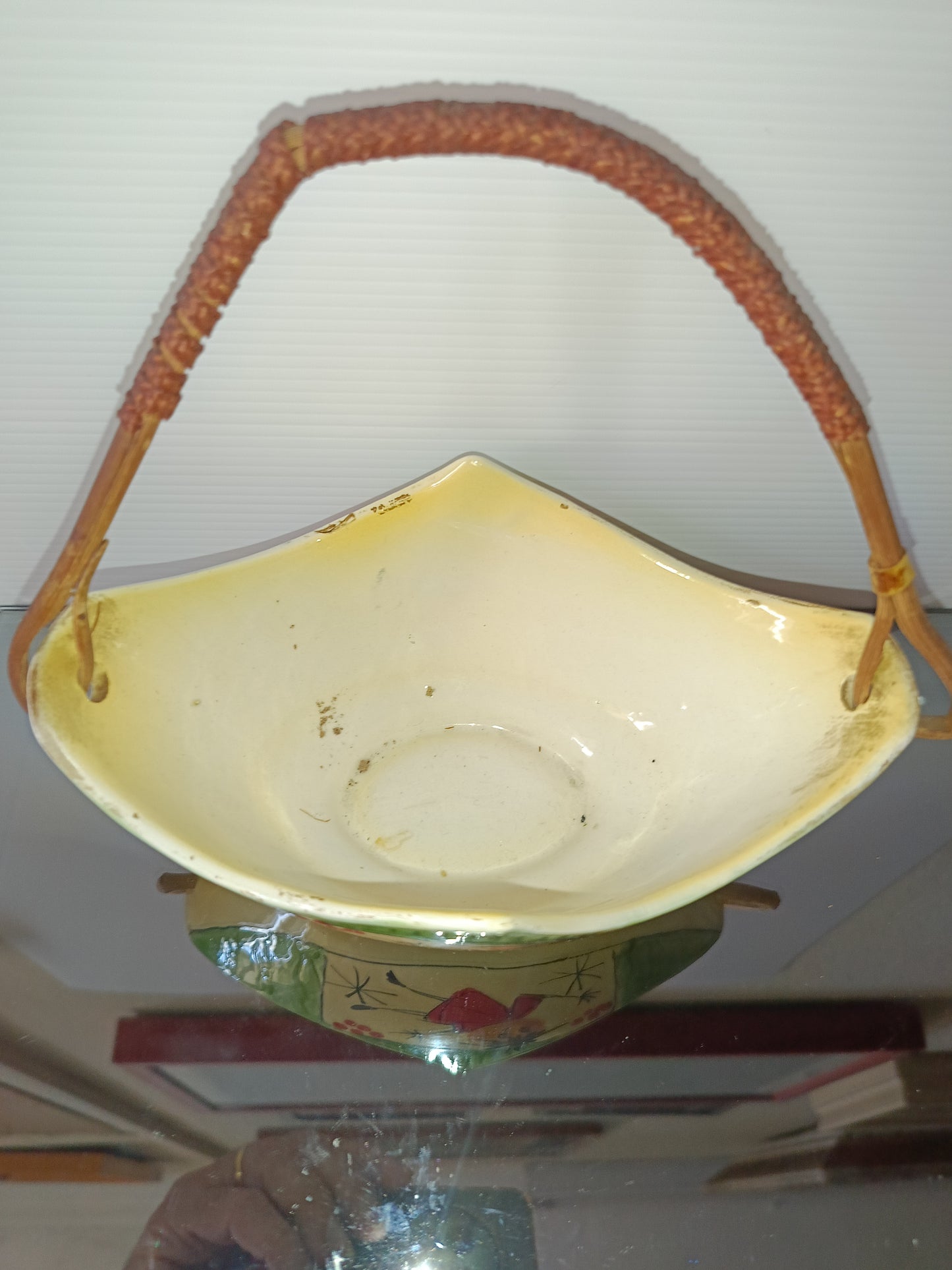 Cestino In Ceramica Vintage