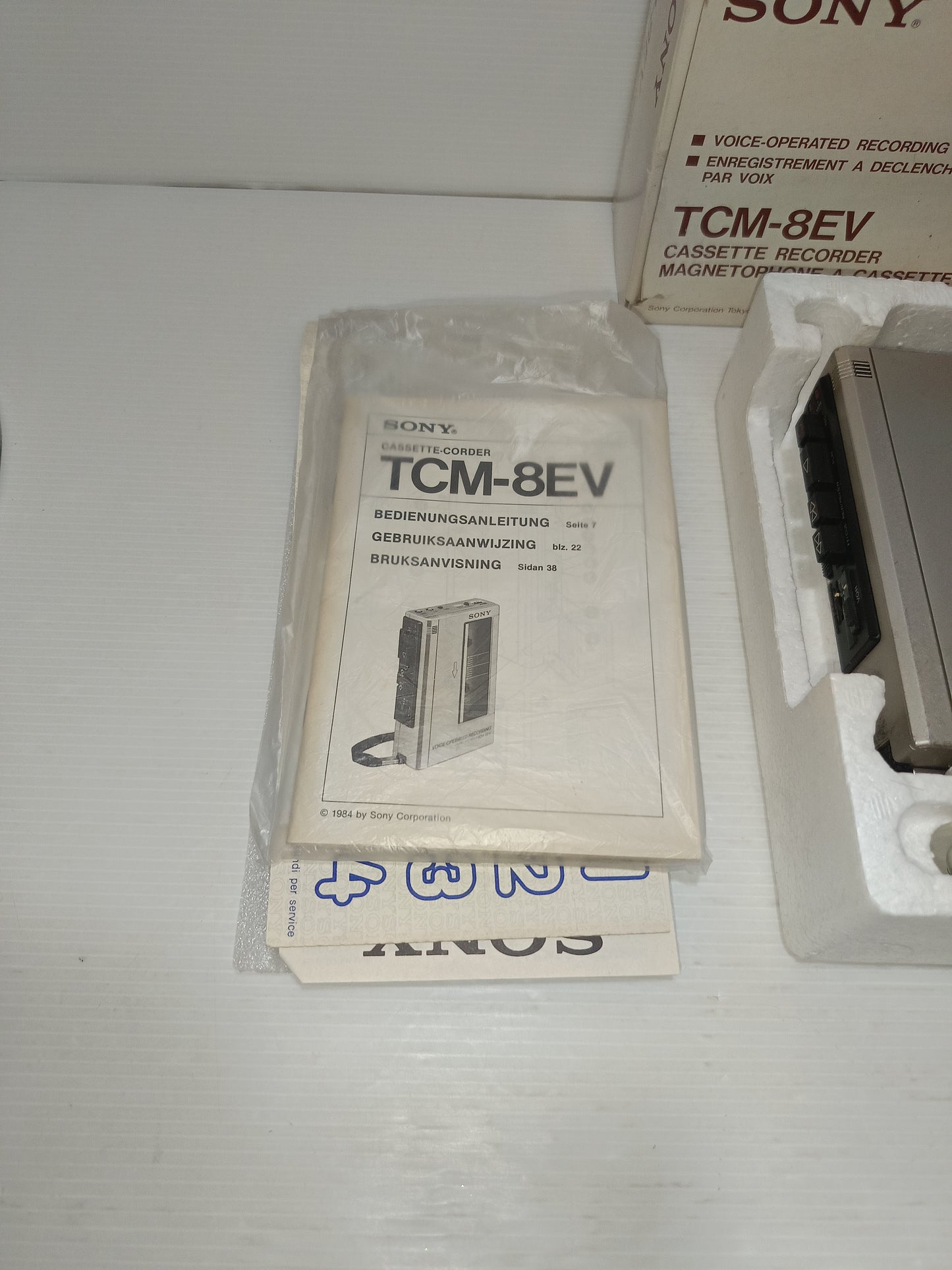 Sony TMC -8EV Cassette Recorder Made in Japan Non funzionante