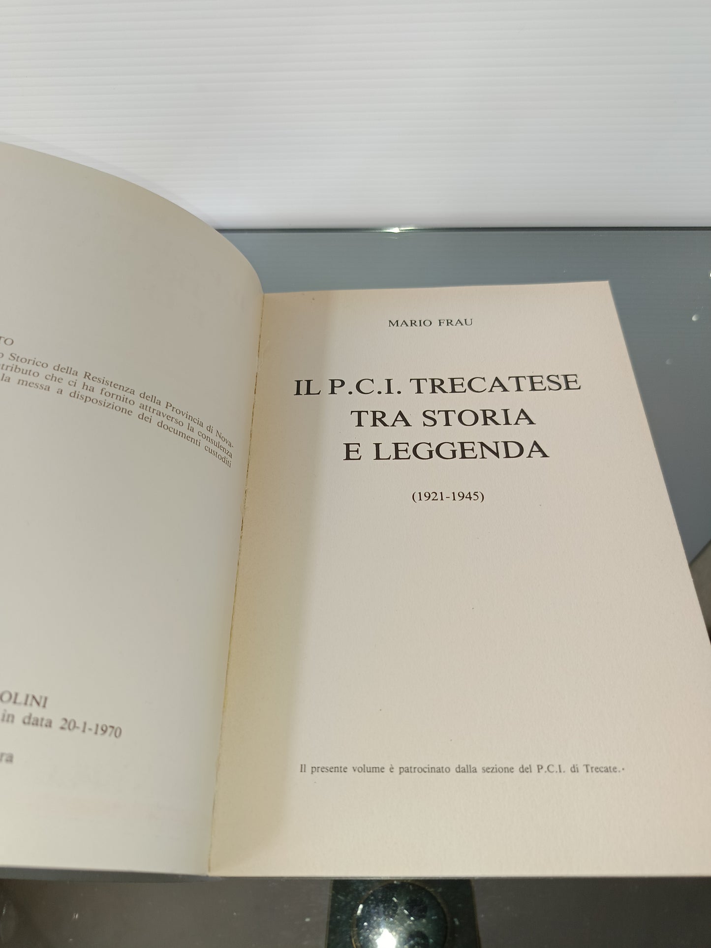 Il P.C.I. Trecatese Tra Storia e Leggende Mario Frau
Edito nel 1984