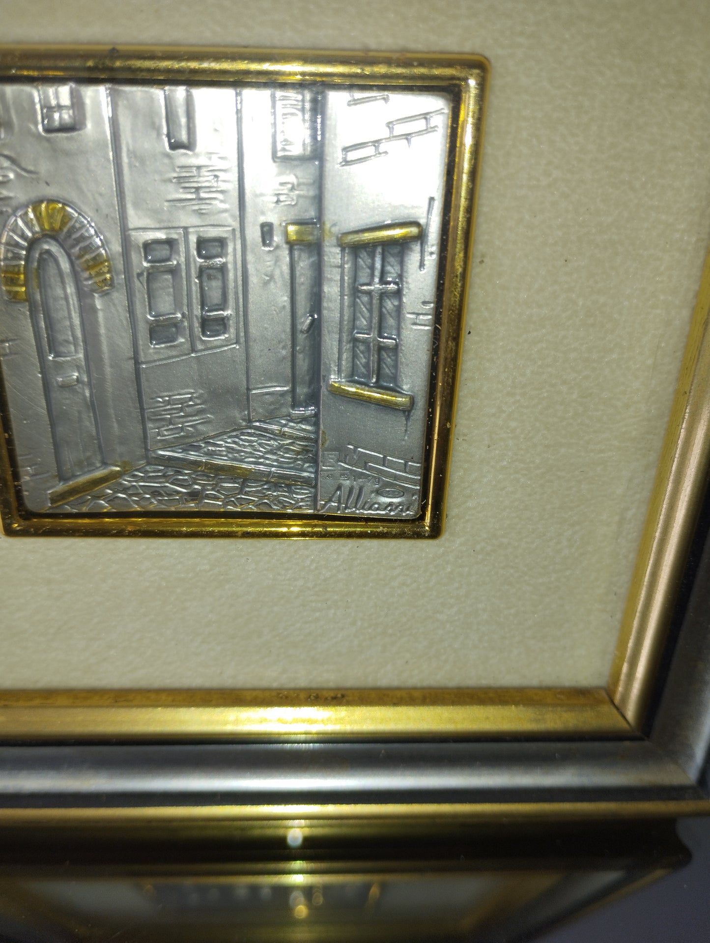 Bassorilievo Alliani In Argento 925 Con Cornice