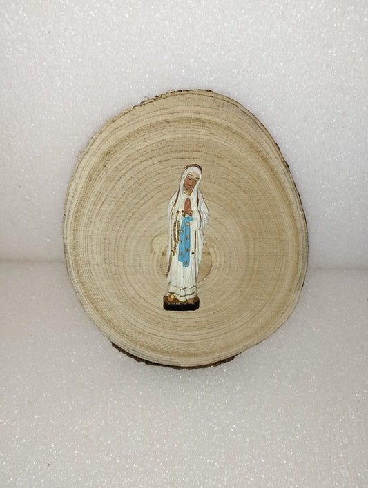 Madonnina In Legno Dipinta A Mano Vintage