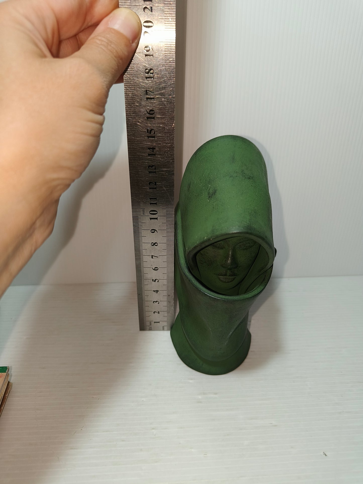 Arte Sarda Testa Di Donna In Ceramica Vintage Altezza 15 Cm Circa LEGGI DESCRIZ.