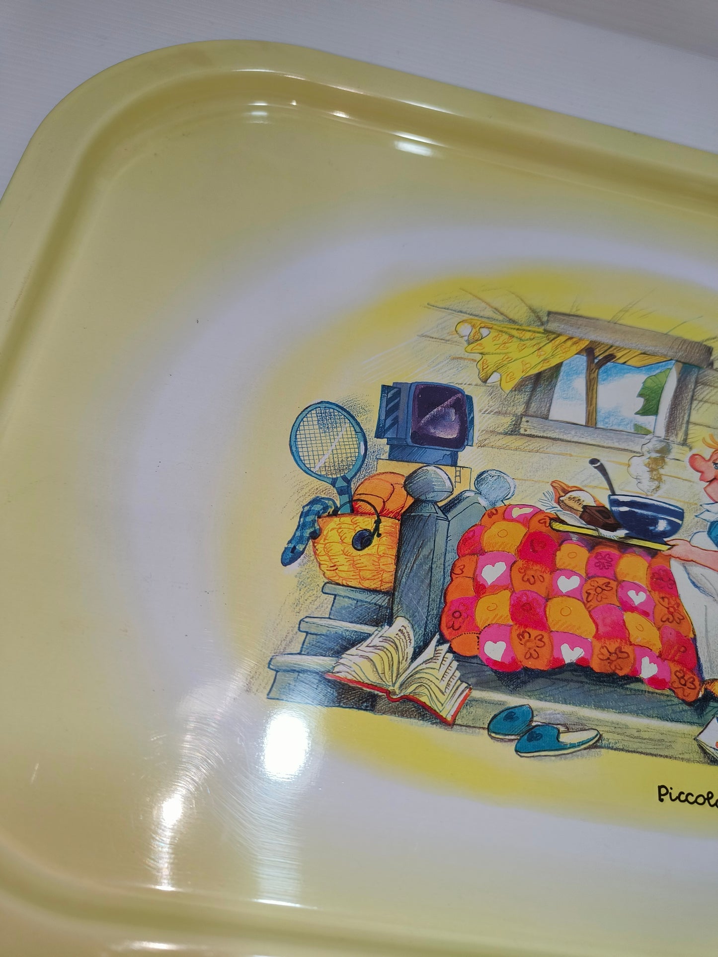 Vassoio Mulino Bianco Piccolo Mugnaio, anni 80 LEGGI