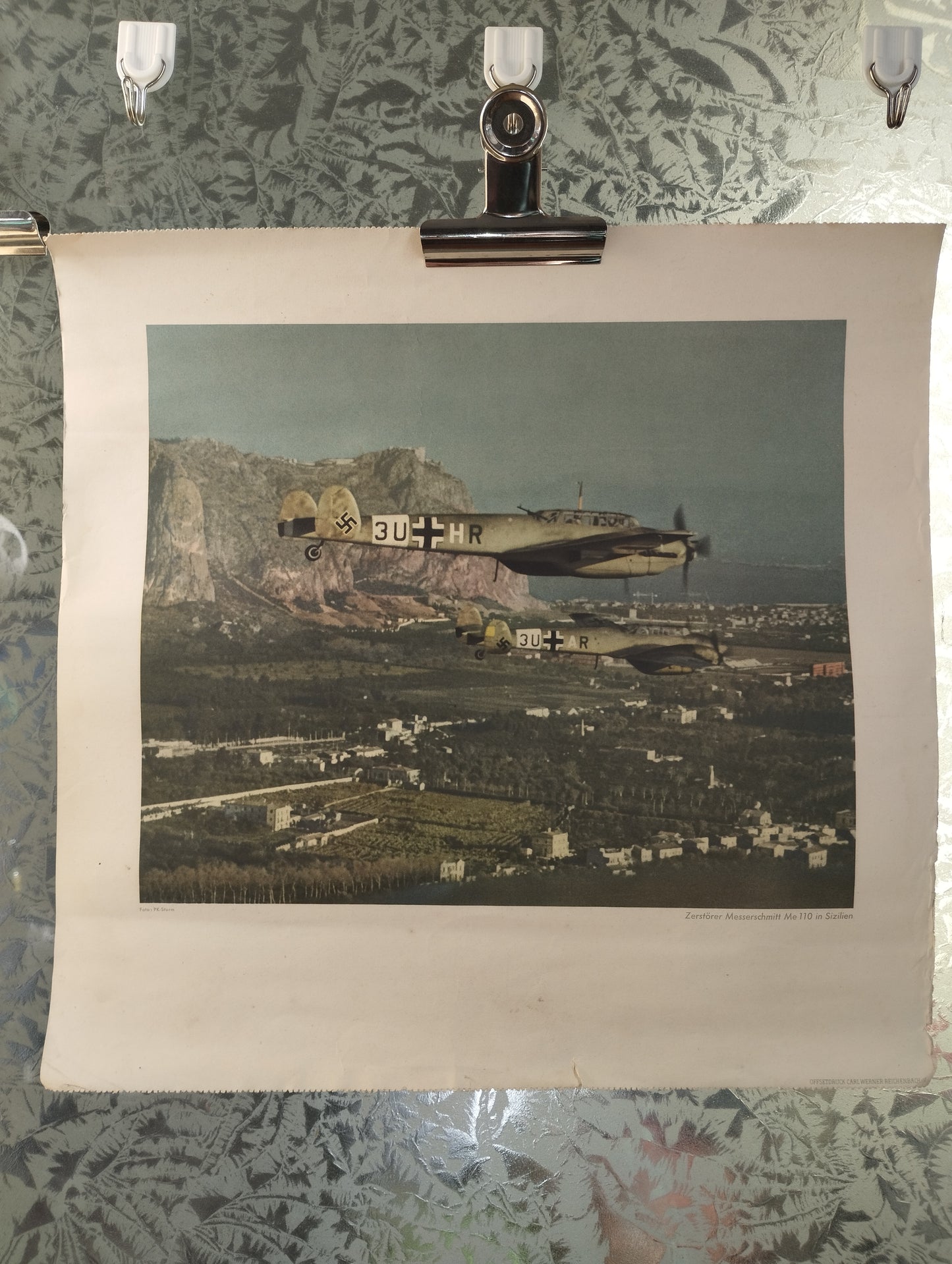 Rara Stampa Messerschmitt Me 110 in Sicilia
Da Calendario della  Luftwaffe 1942