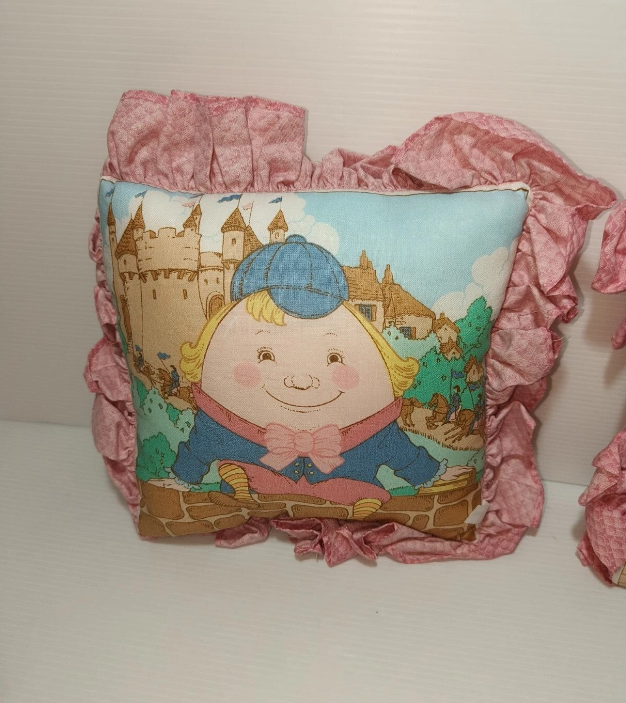 Piccoli cuscini vintage con immagini filastrocche Mamma Oca