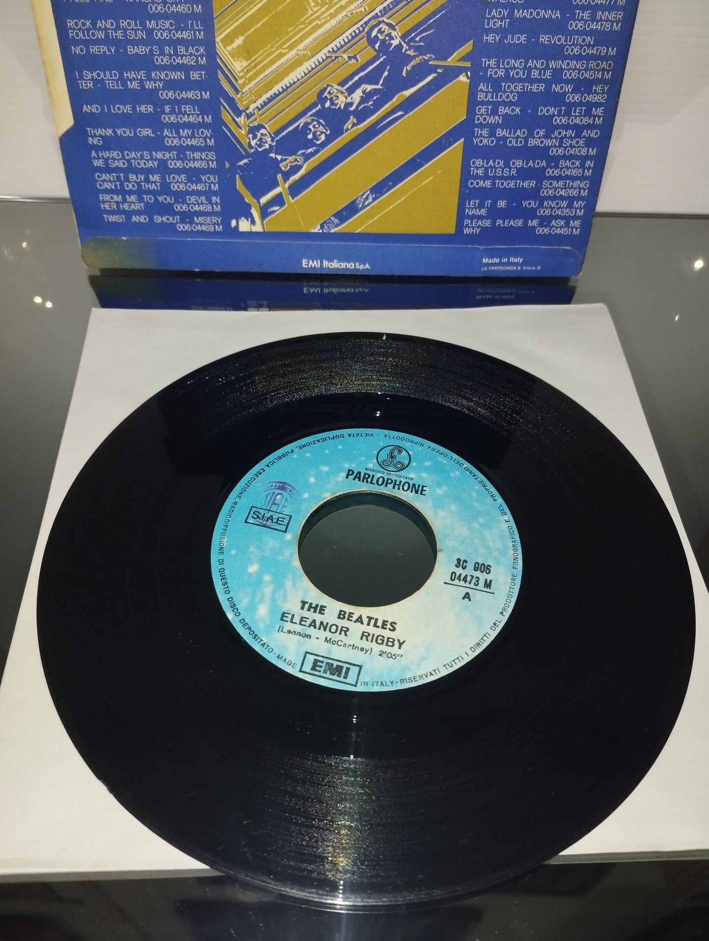 Eleanor Rigby/Yellow Submarine The Beatles 45 Giri Parlophone EMI Cod .3C 006-04473