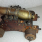Riproduzione Cannone Vascello Da Guerra In Bronzo E Legno vintage