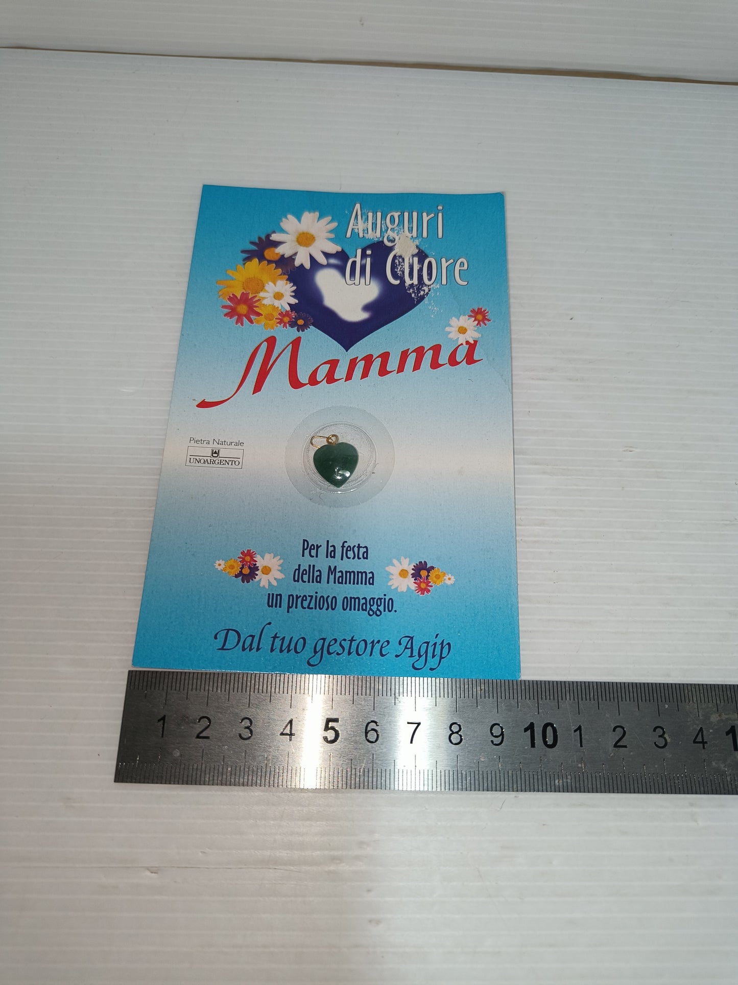 Gadget Vintage Agip Festa Della Mamma Ciondolo, LEGGI