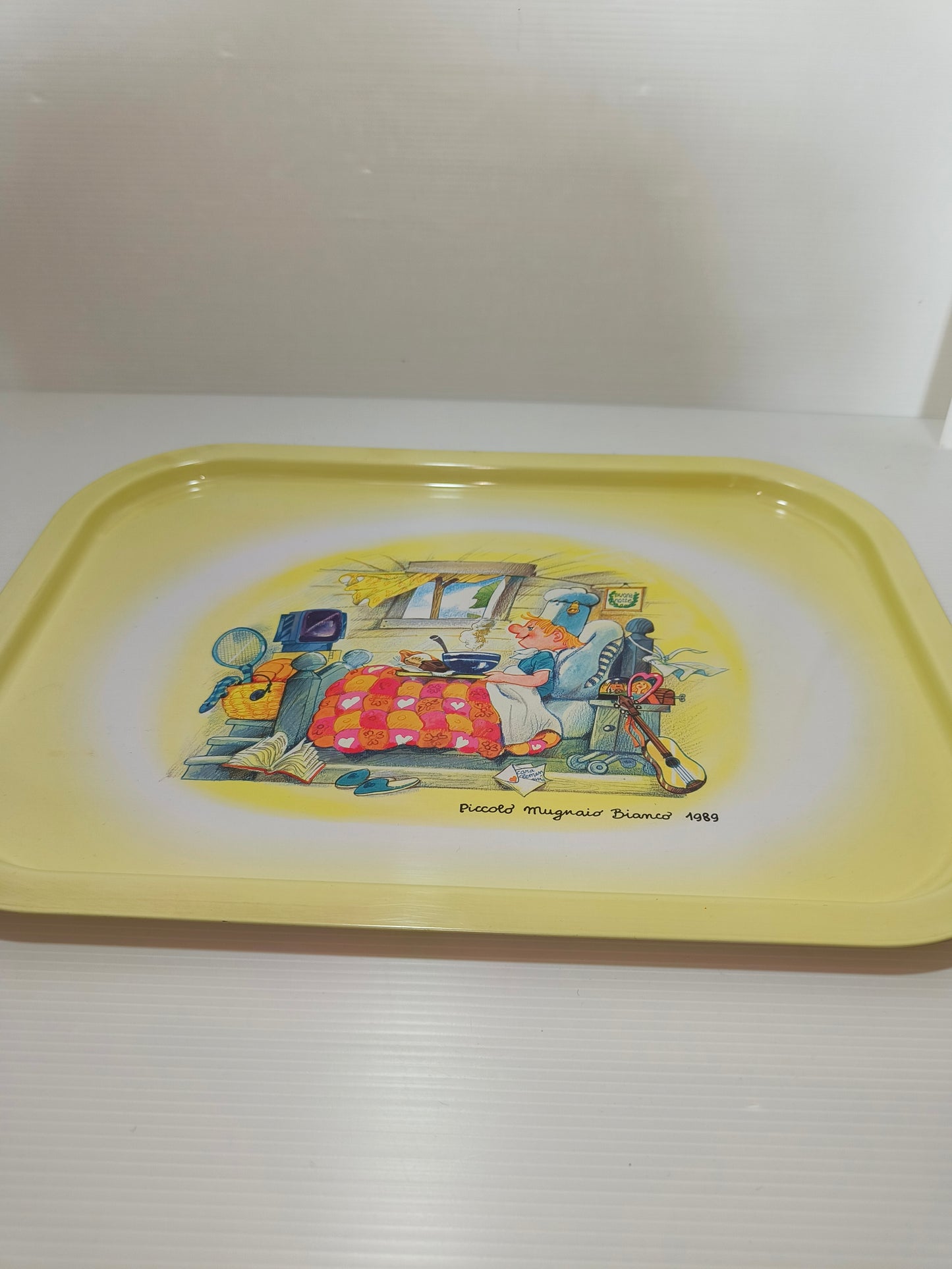 Vassoio Mulino Bianco Piccolo Mugnaio, anni 80 LEGGI