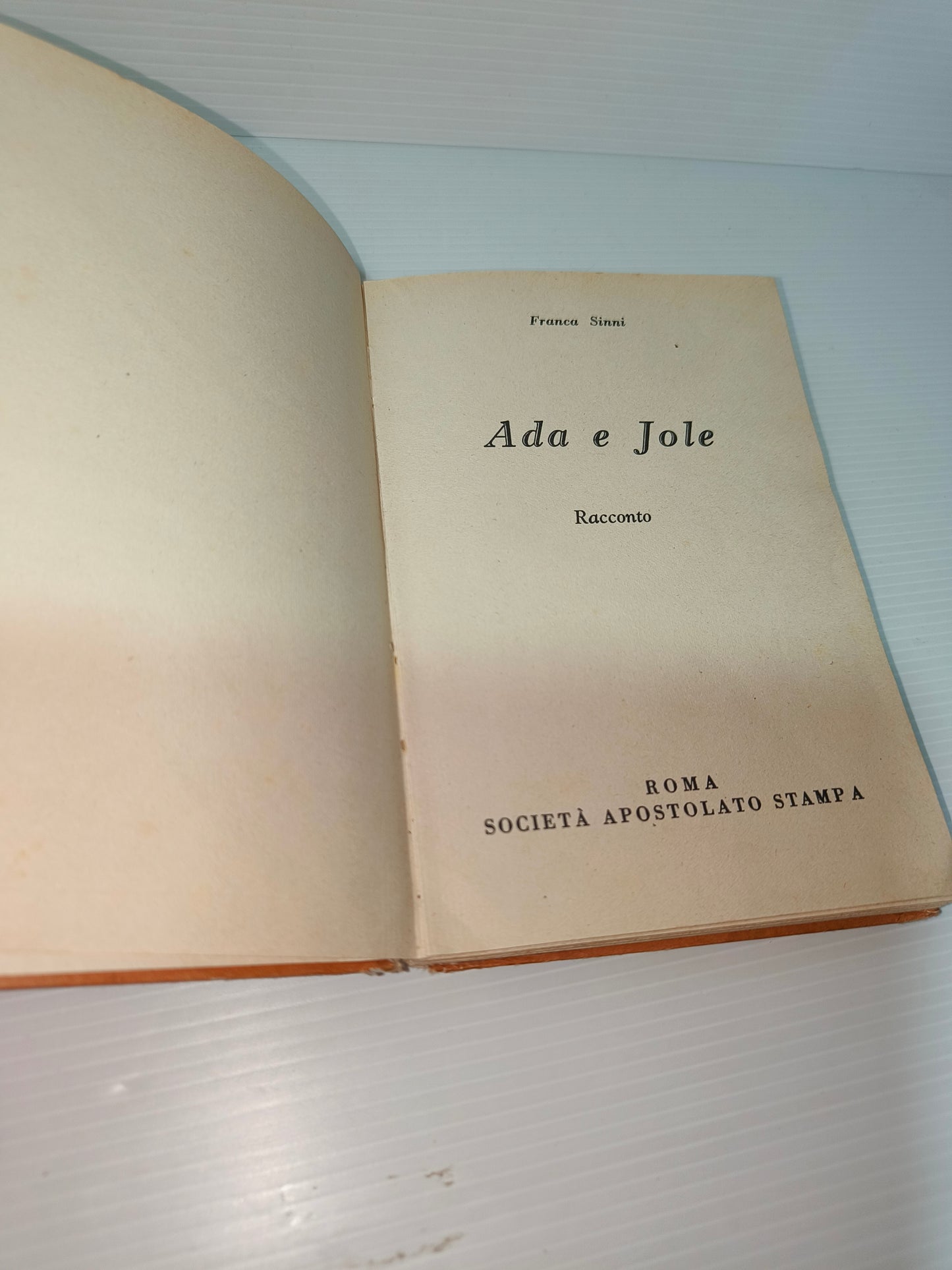 Libro Ada e Jole, 1949 LEGGI