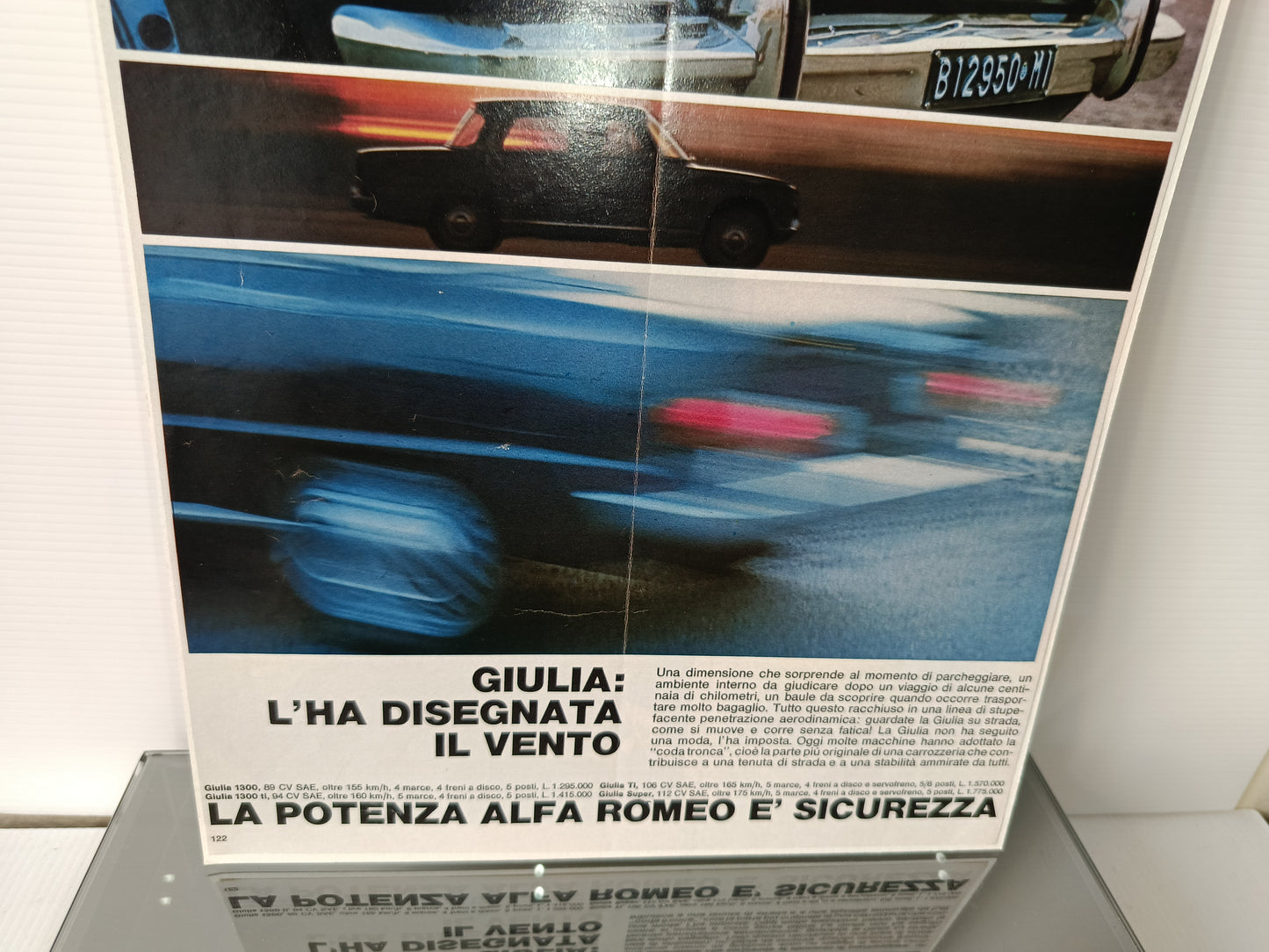 Alfa Romeo Giulia Pubblicità Originale Da Rivista Dell'epoca
Rifilata su cartoncino