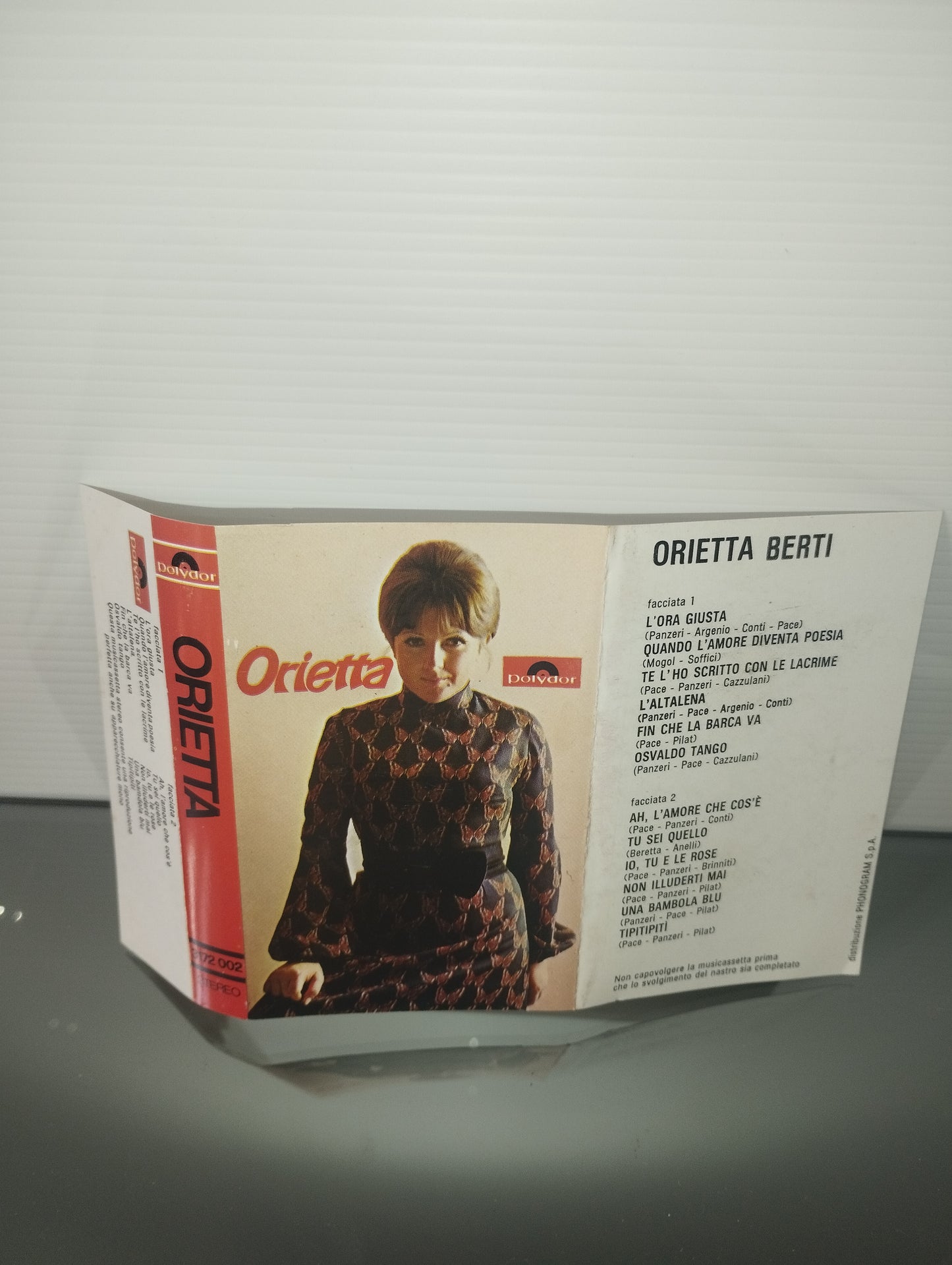 Orietta Berti Musicassetta
Edita nel 1971 da  Polydor cod.3172 002