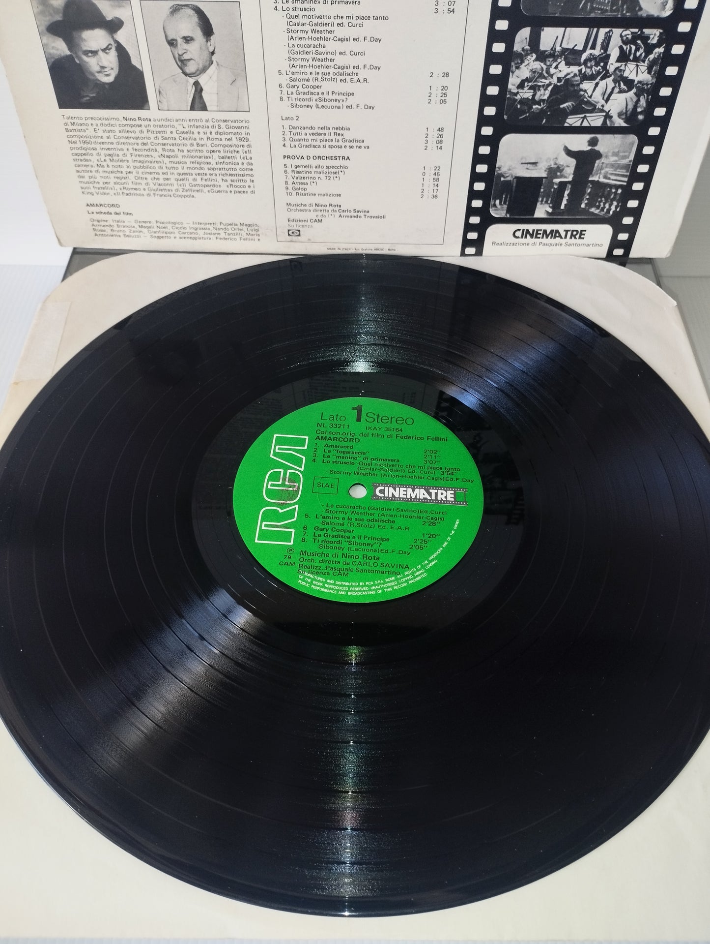 Amarcord Prova D'orchestra Nino Rota LP 33 giri