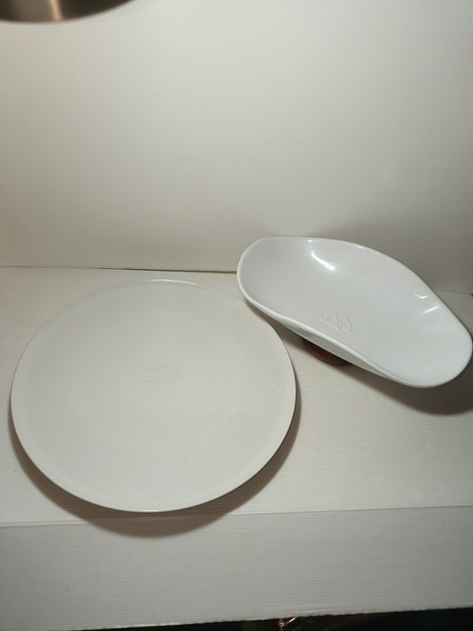 Piatto girevole e paniere/porta frutta Mulino Bianco vintage, LEGGI