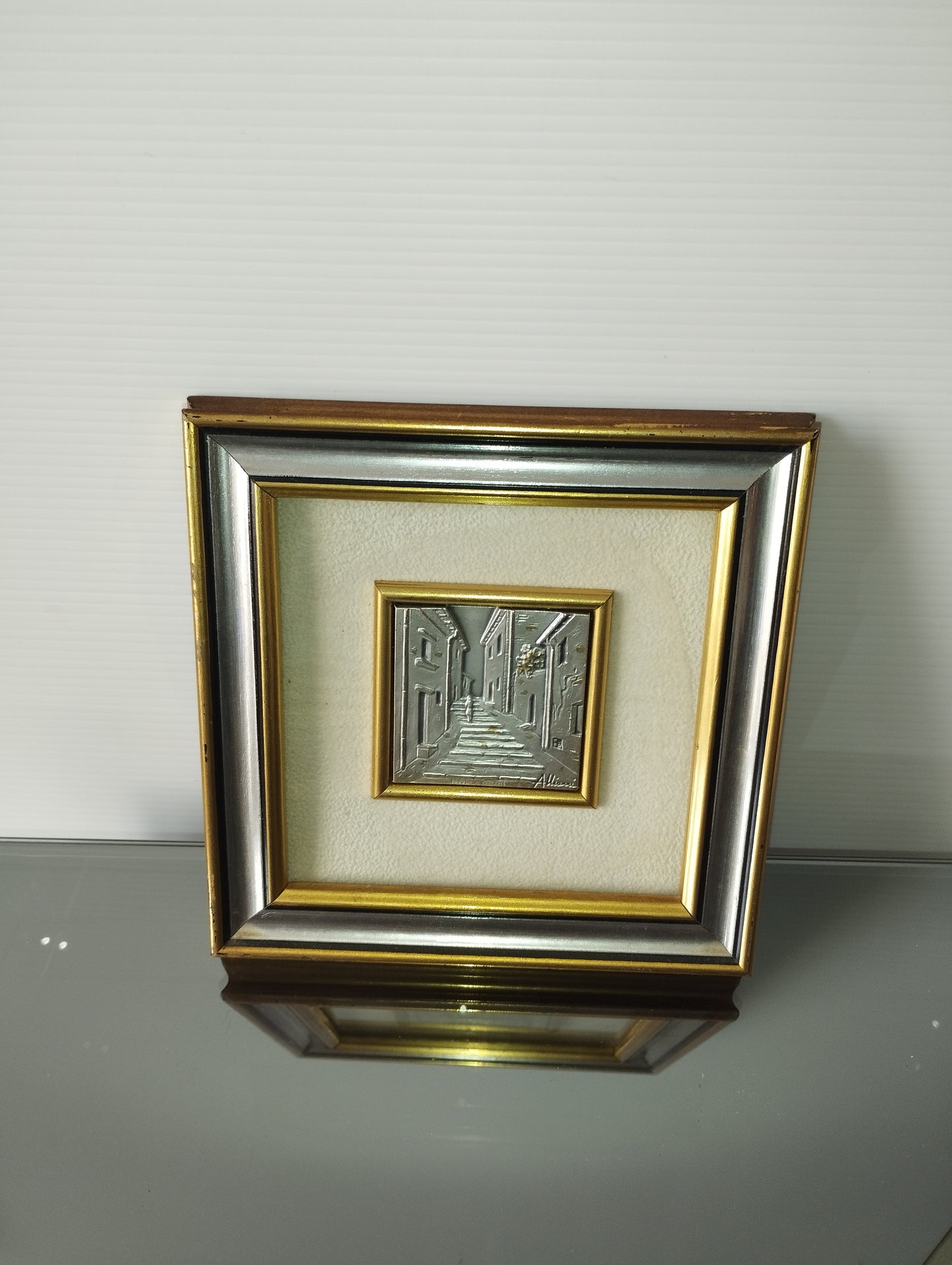 Bassorilievo Alliani In Argento 925 Con Cornice