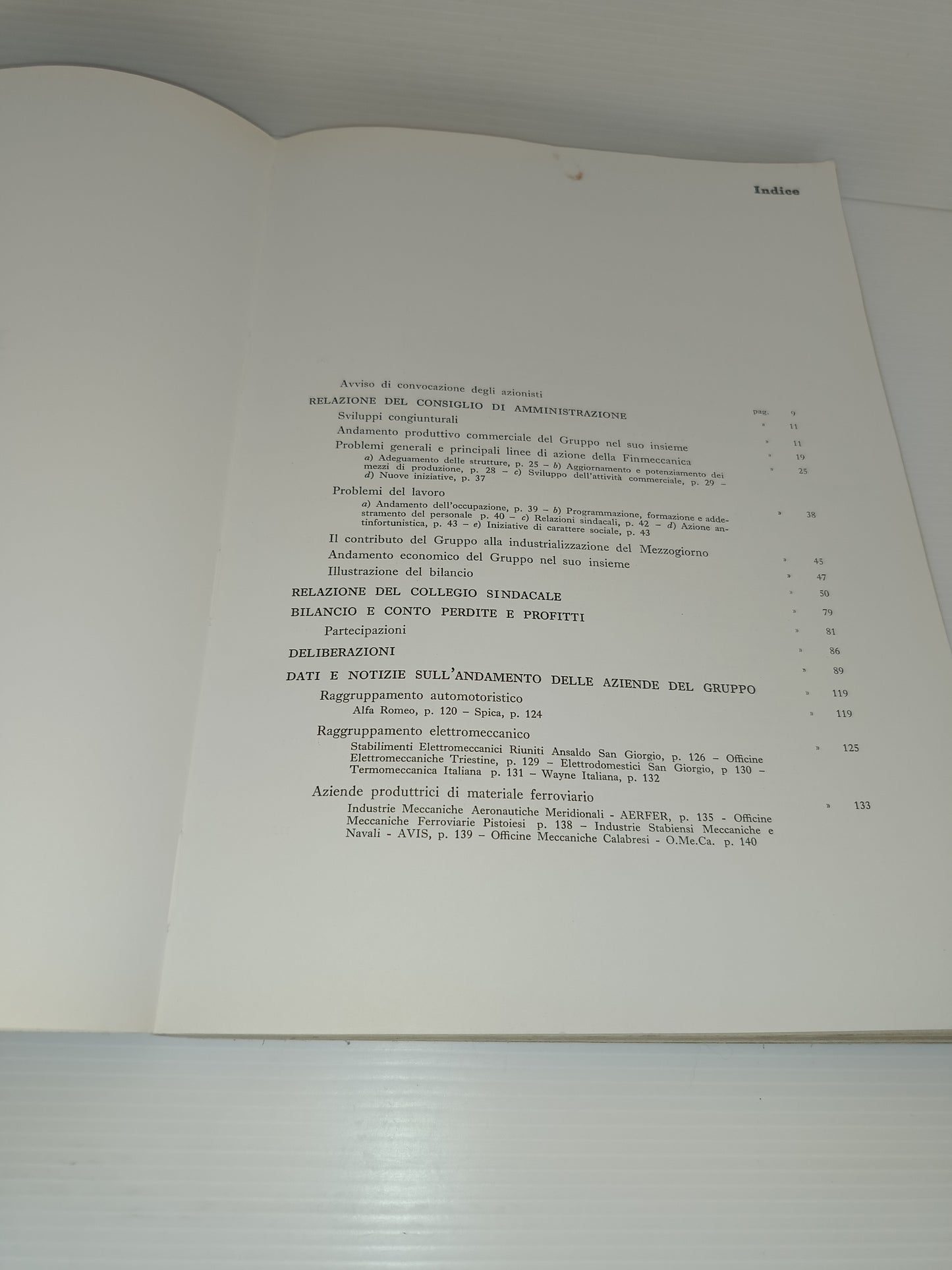 Finmeccanica 14° Esercizio 1961/62
Copertina morbida