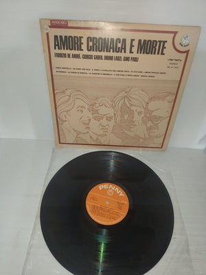 Amore Cronaca E Morte De André Gaber Lauzi Paoli Lp 33 Giri