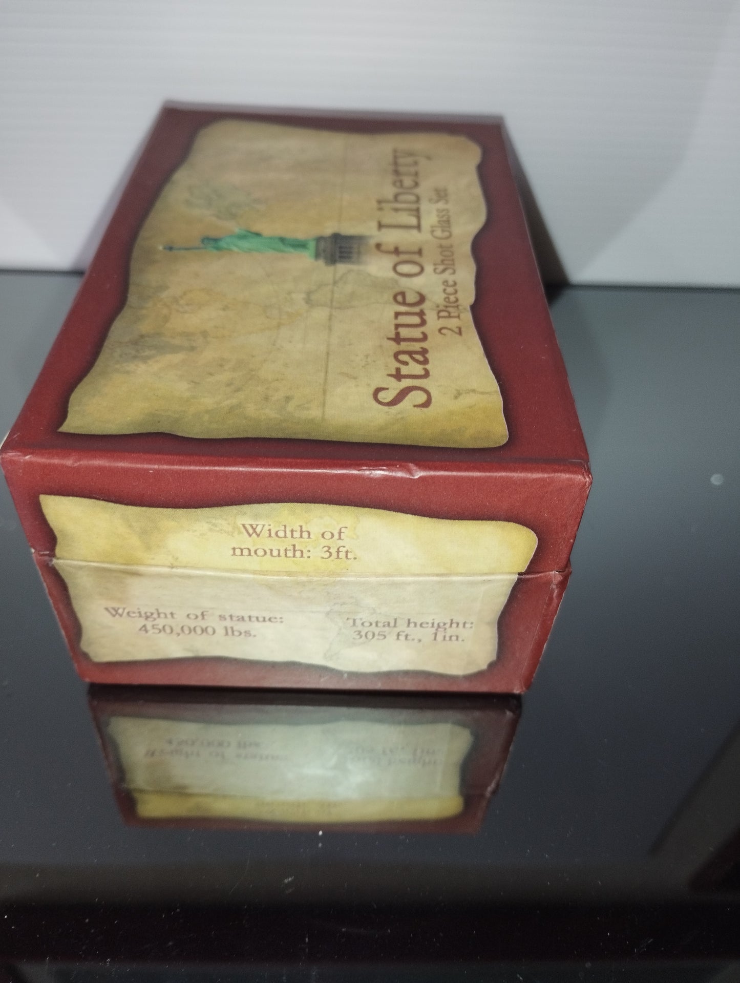 Statua Della Libertà Souvenir Set 2 Bicchierini in vetro