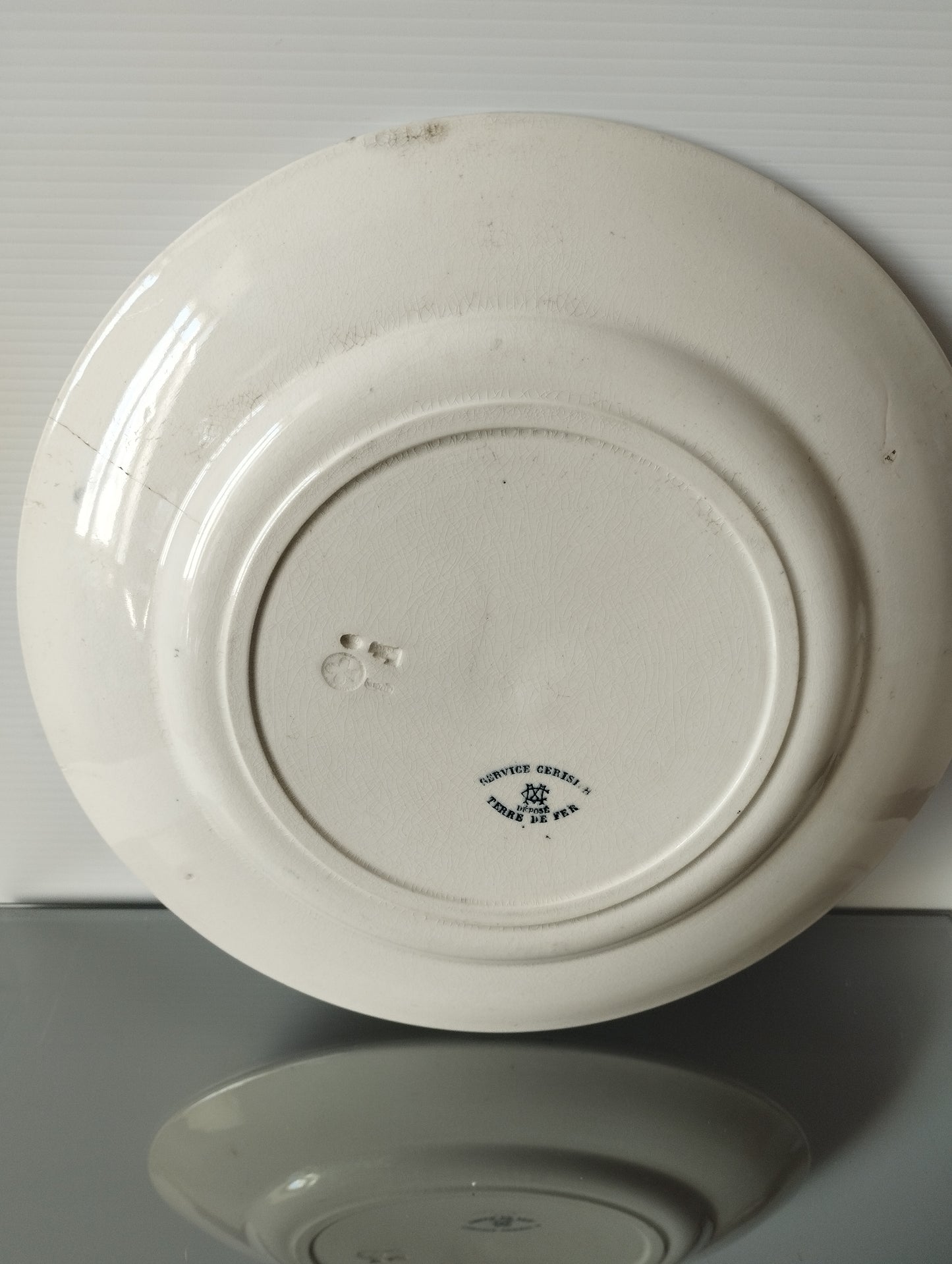 Antico Piatto In Ceramica Terre De Fer