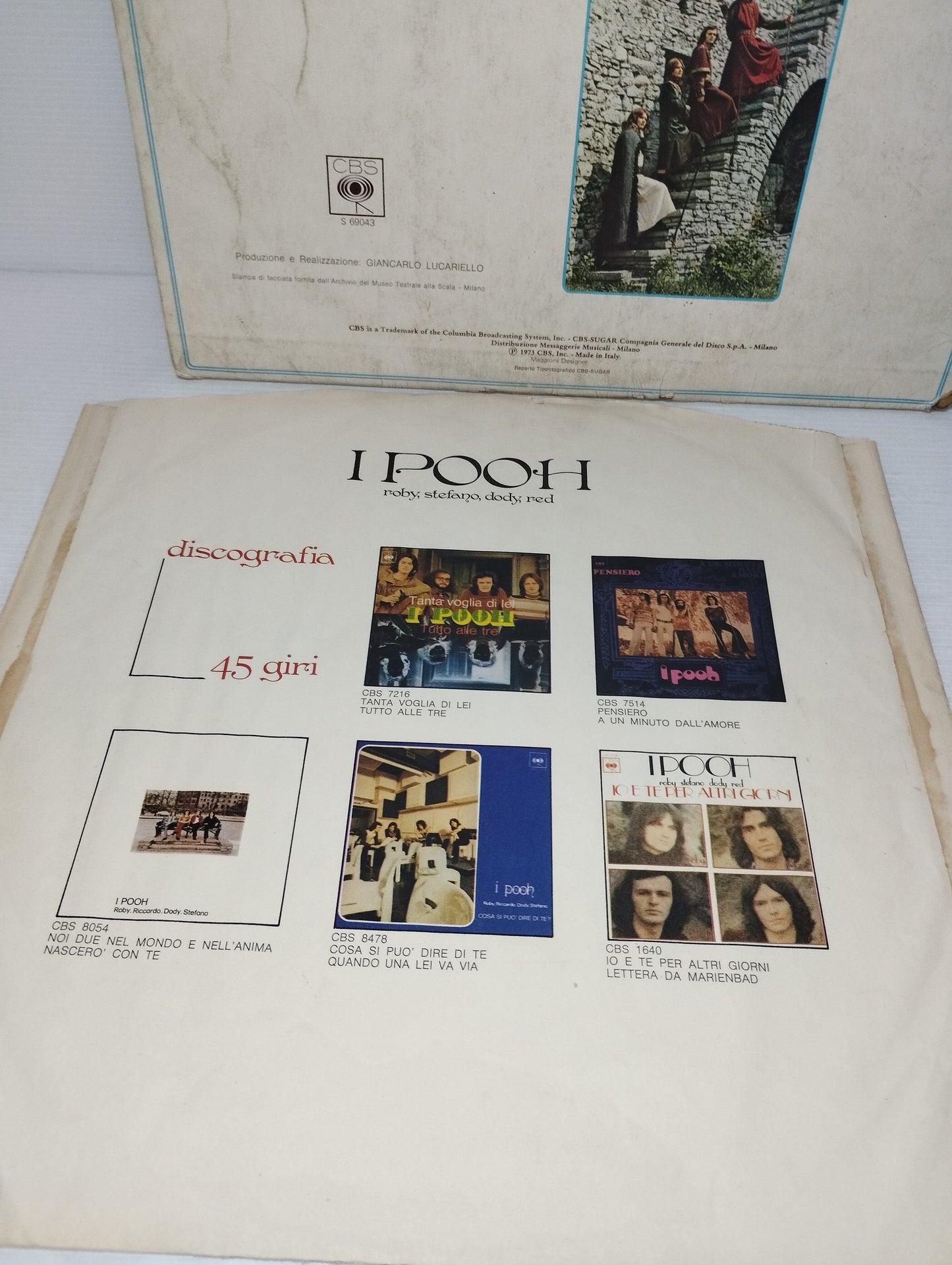 Parsifal I Pooh Lp 33 Giri
Edito nel 1973 da CBS Cod.S 69043
Prima Edizione con inserto