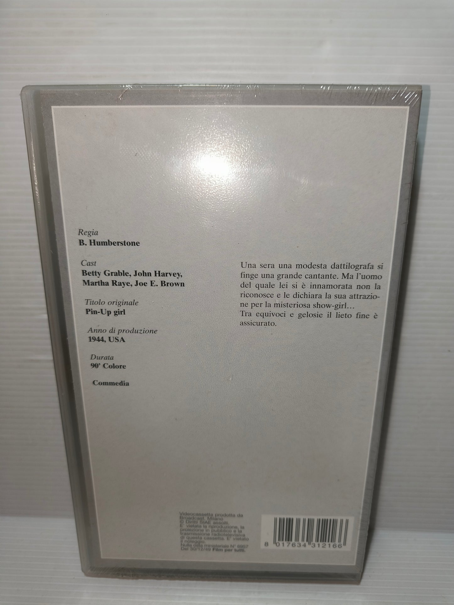 VHS La fidanzata di tutti collana 100 film per 100 anni di cinema