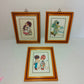 Miss Petticoat framed pictures, original from the 70s