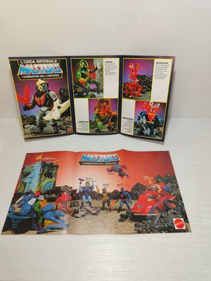 Depliant Inserti Pubblicitari Master of The Universe anni 80
