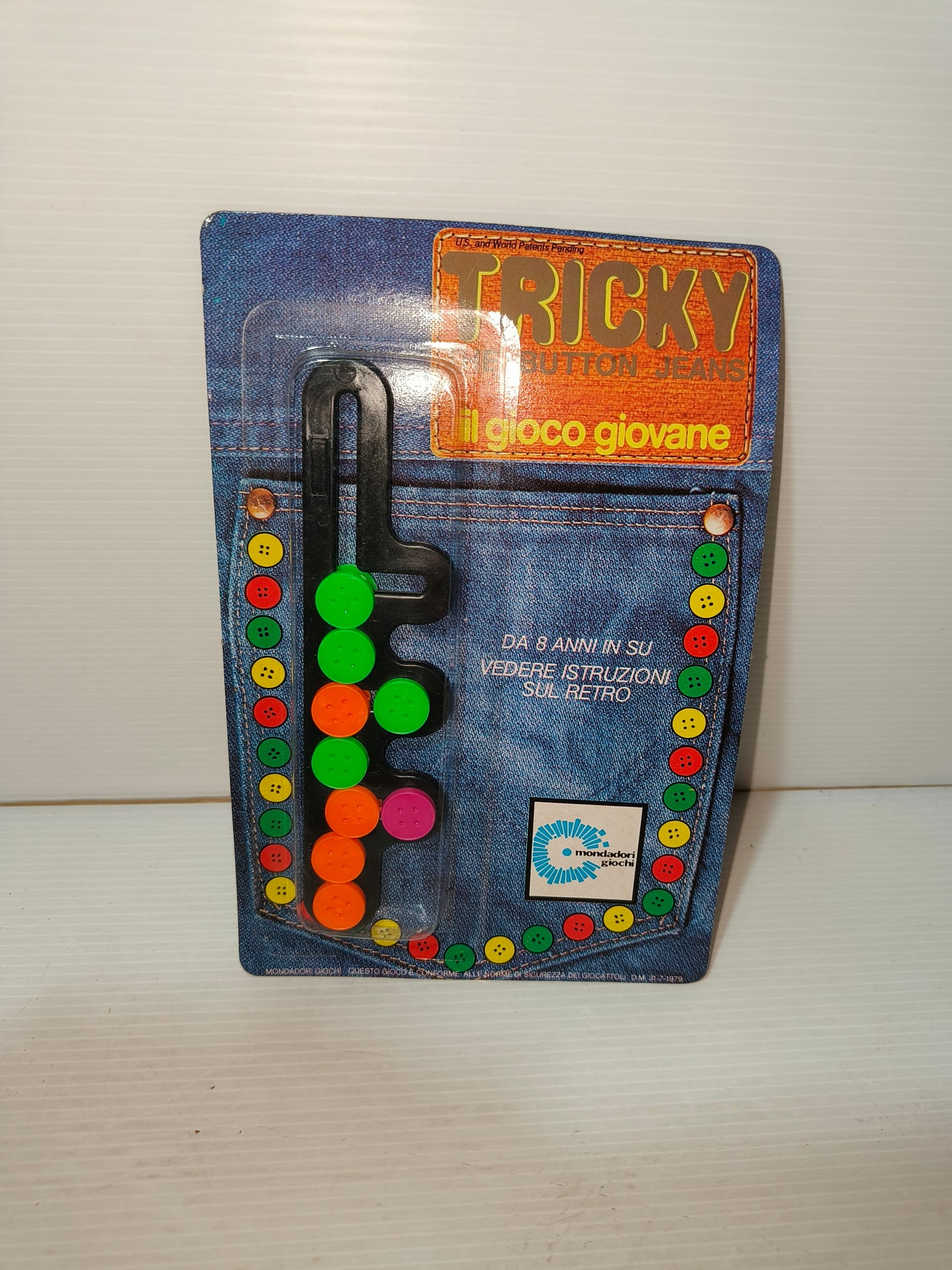Gioco Tricky The Button Jeans, Mondadori Giochi anni 80