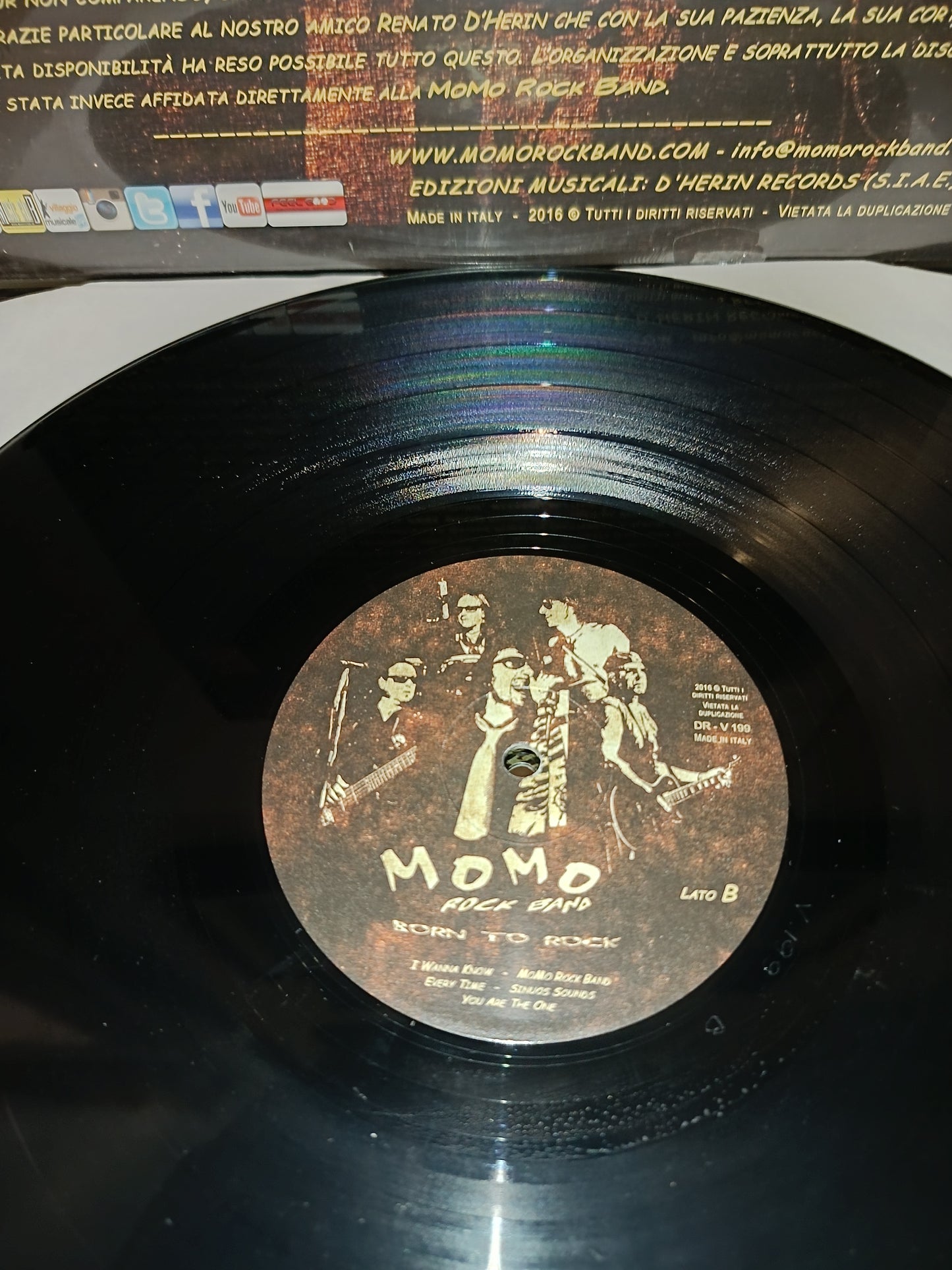 Born To Rock Momo Rock Band LP 33 giri