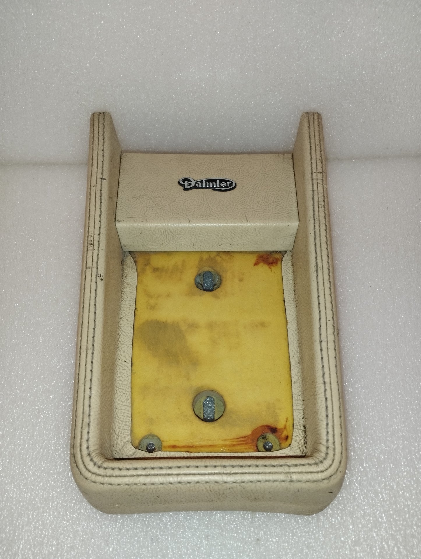 Daimler Vassoio/Interni Autovettura Rivestito In Pelle Vintage