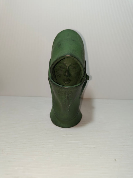 Arte Sarda Testa Di Donna In Ceramica Vintage Altezza 15 Cm Circa LEGGI DESCRIZ.